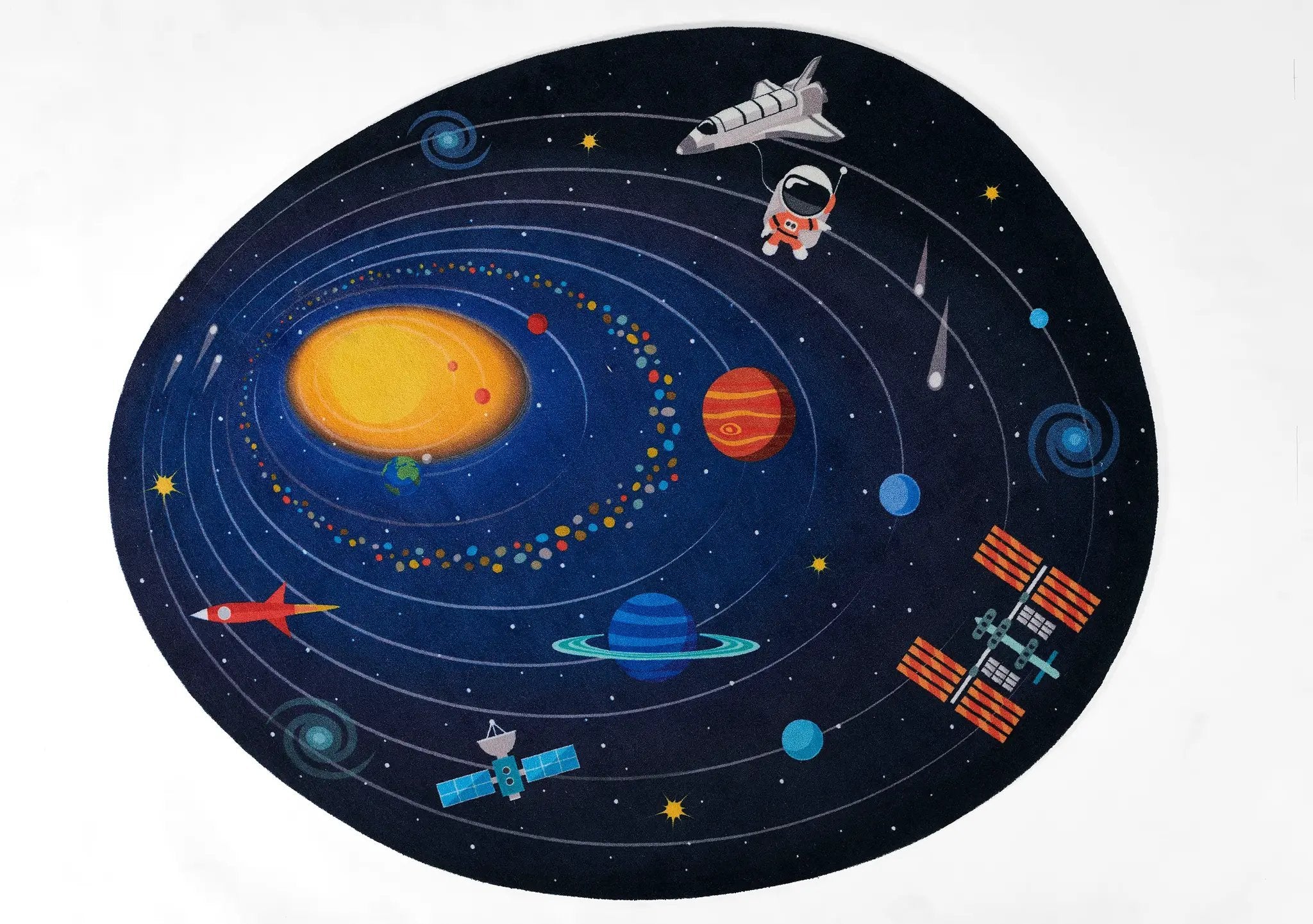 Playground PLY-4 Space Blue Area Rug by Momeni