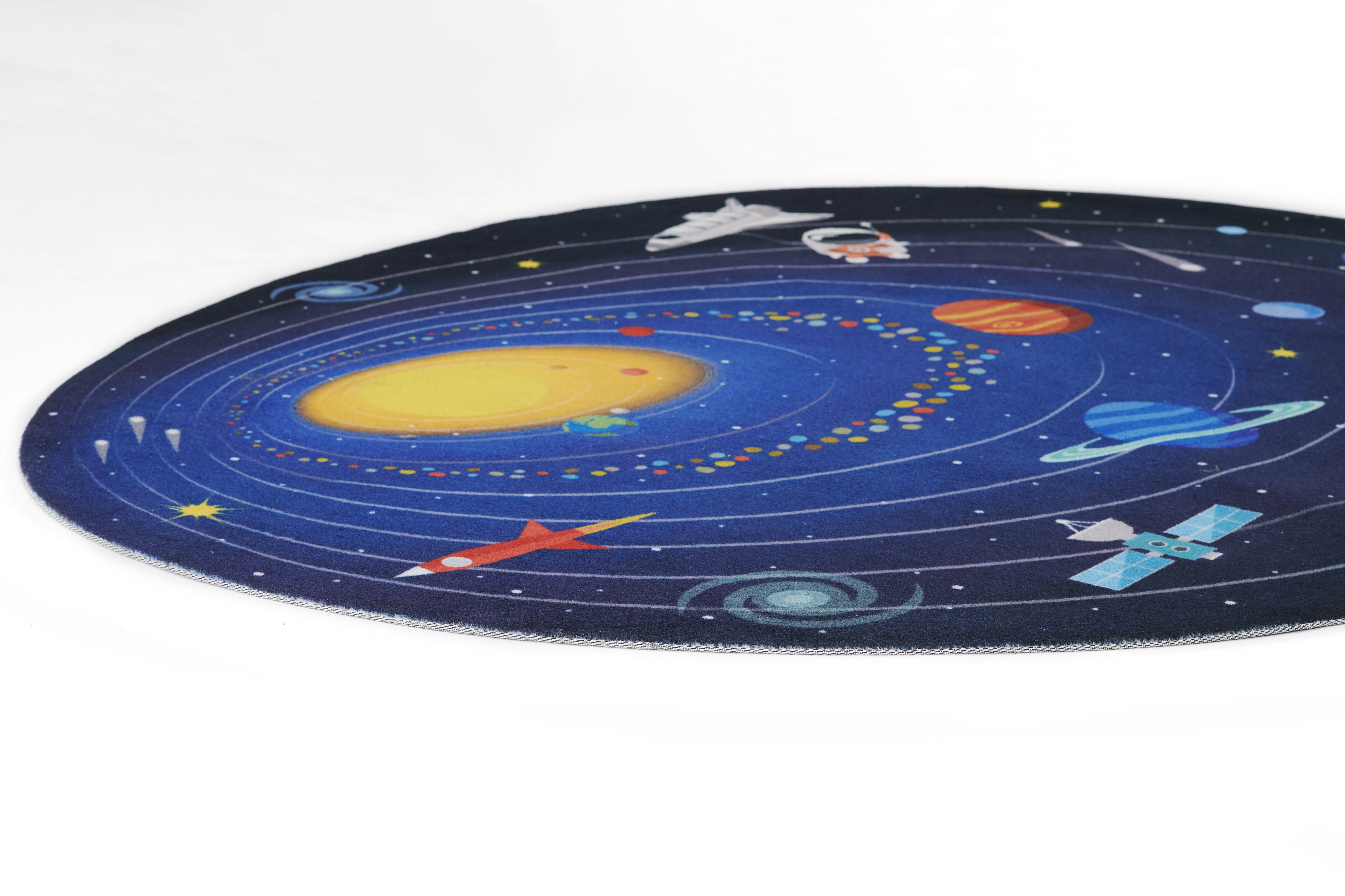 Momeni Playground PLY-4 Space Blue Kid Rug