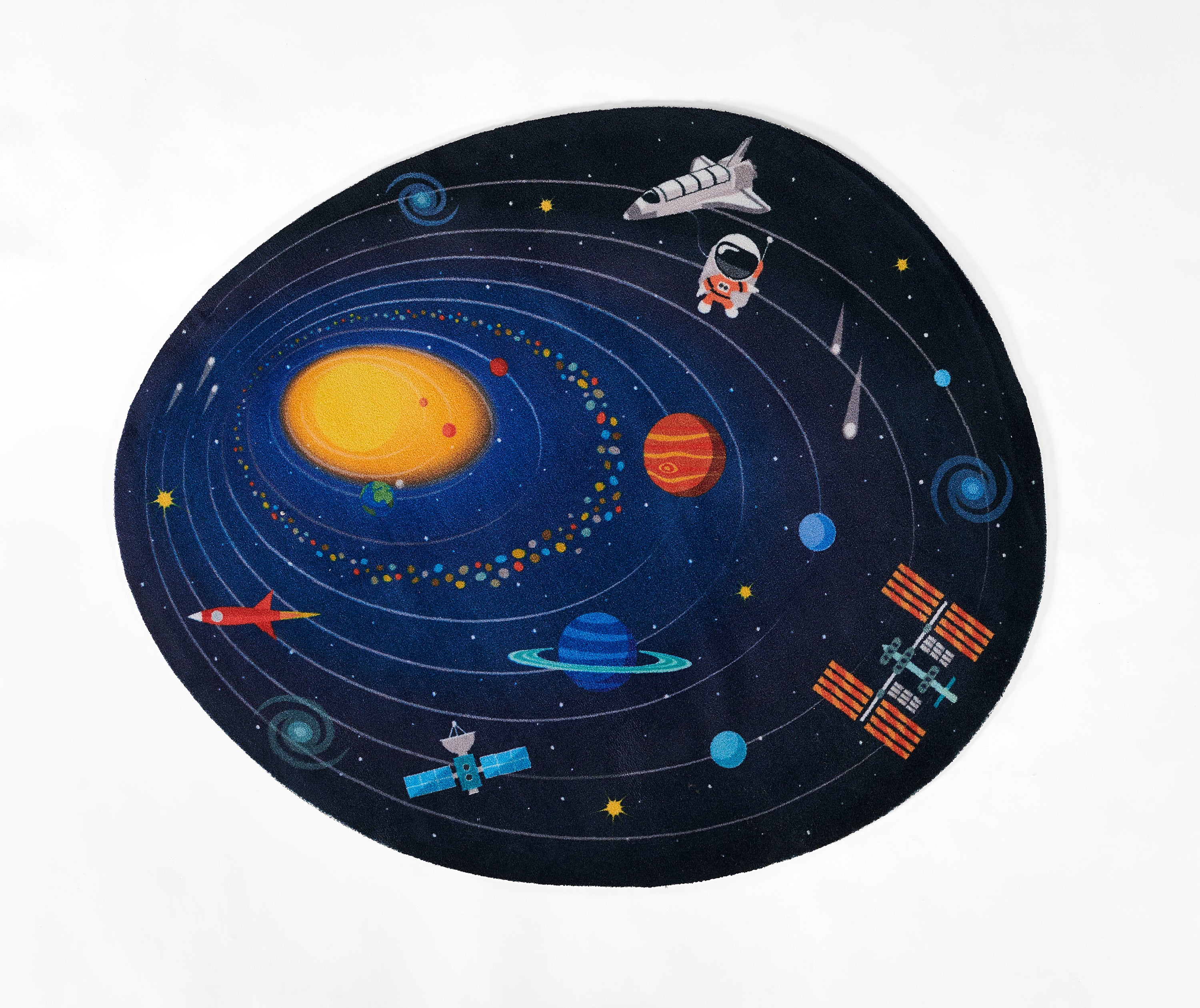 Momeni Playground PLY-4 Space Blue Kid Rug