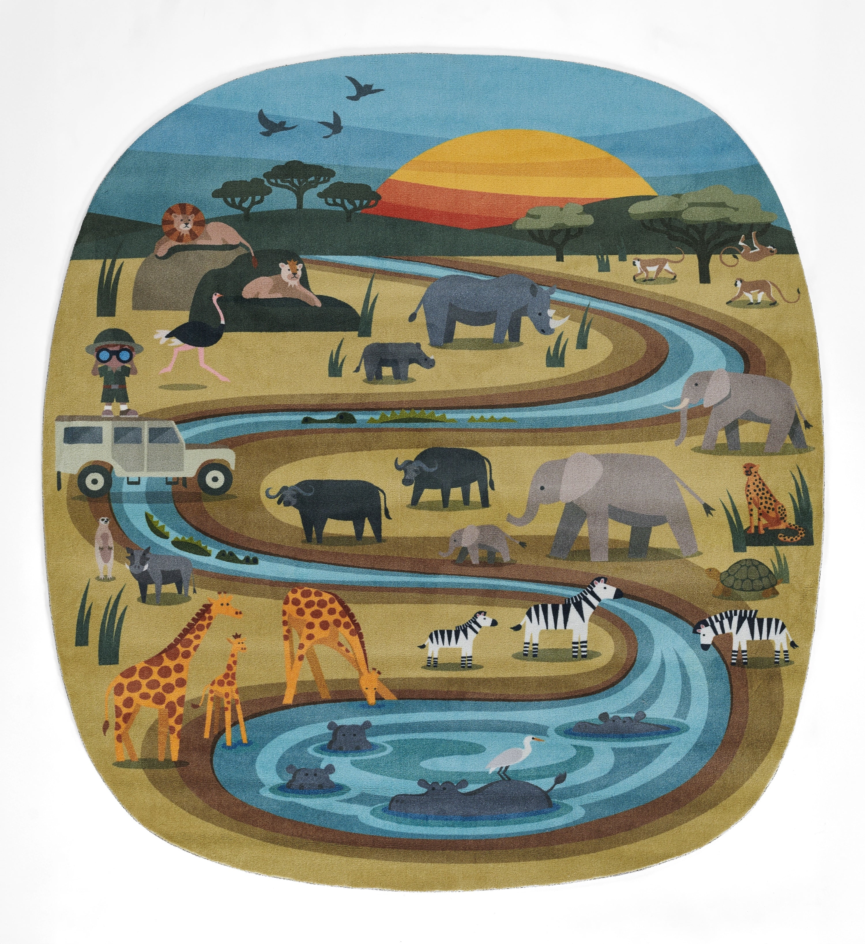 Playground PLY-5 Safari Multicolor Area Rug