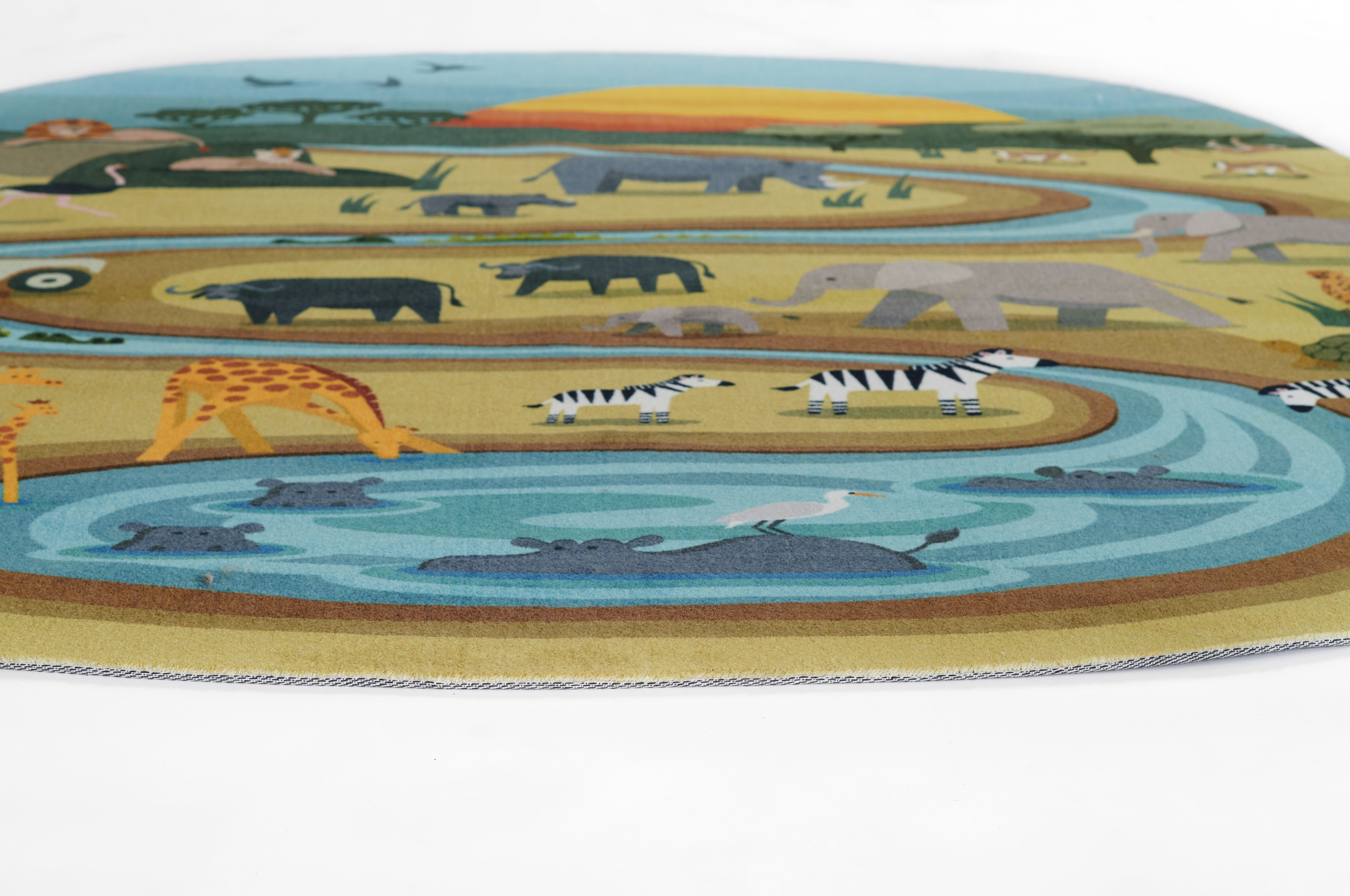 Momeni Playground PLY-5 Safari Multicolor Kid Rug