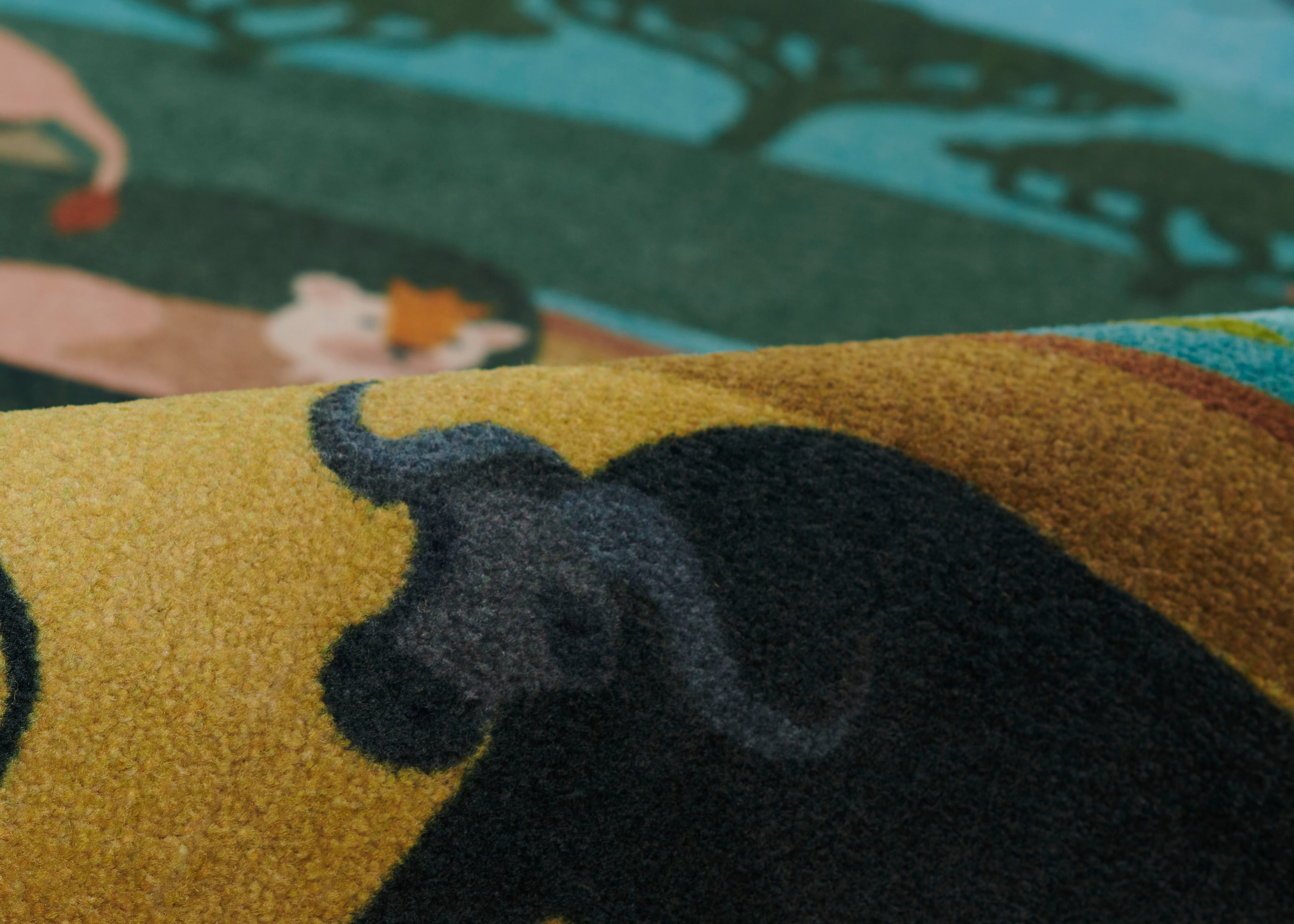 Momeni Playground PLY-5 Safari Multicolor Kid Rug