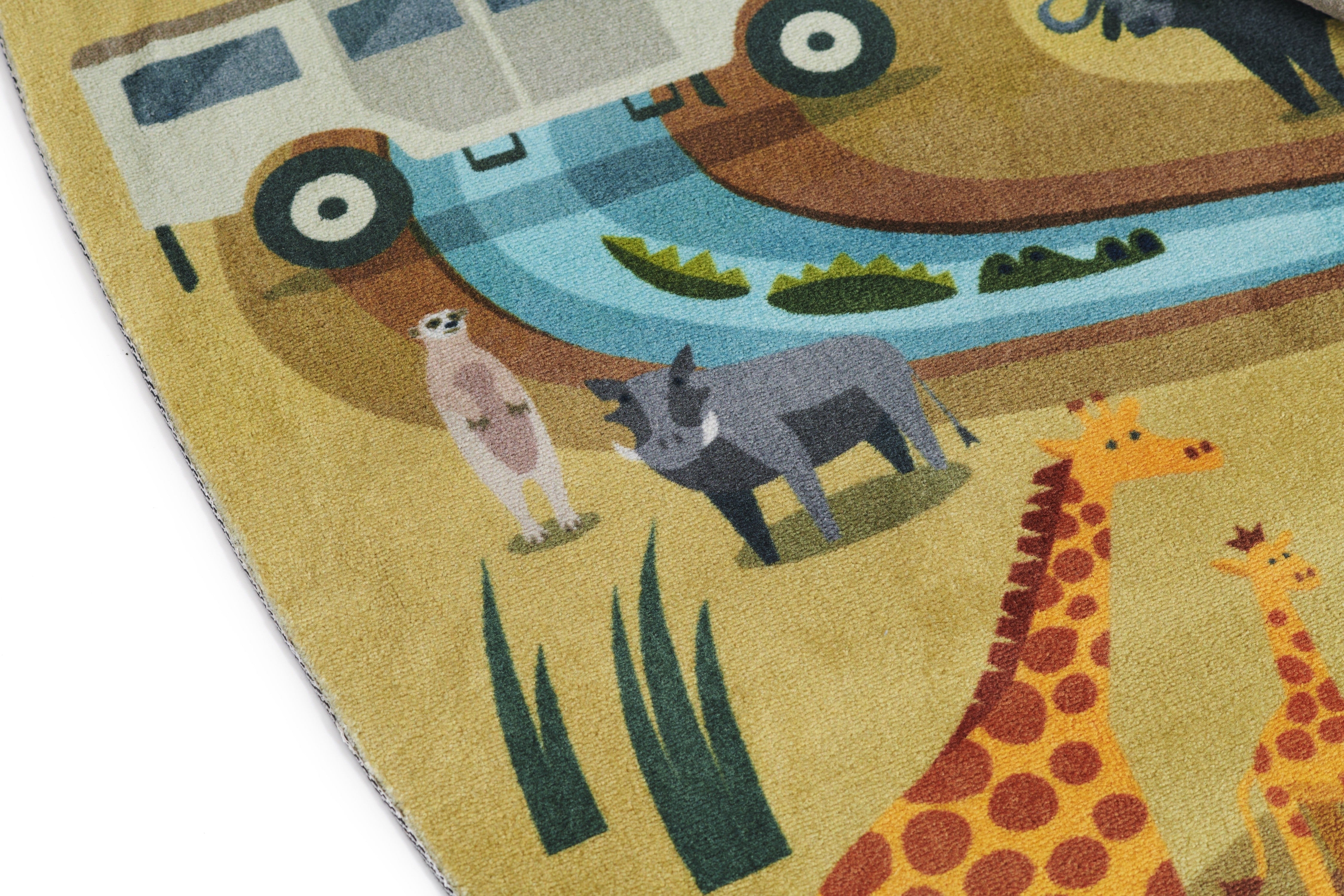 Momeni Playground PLY-5 Safari Multicolor Kid Rug