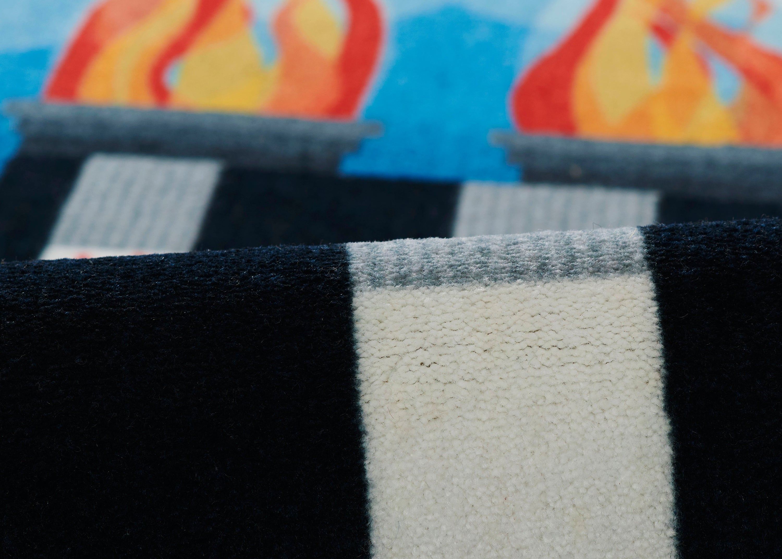 Momeni Playground PLY-6 Rocket Blue Kid Rug