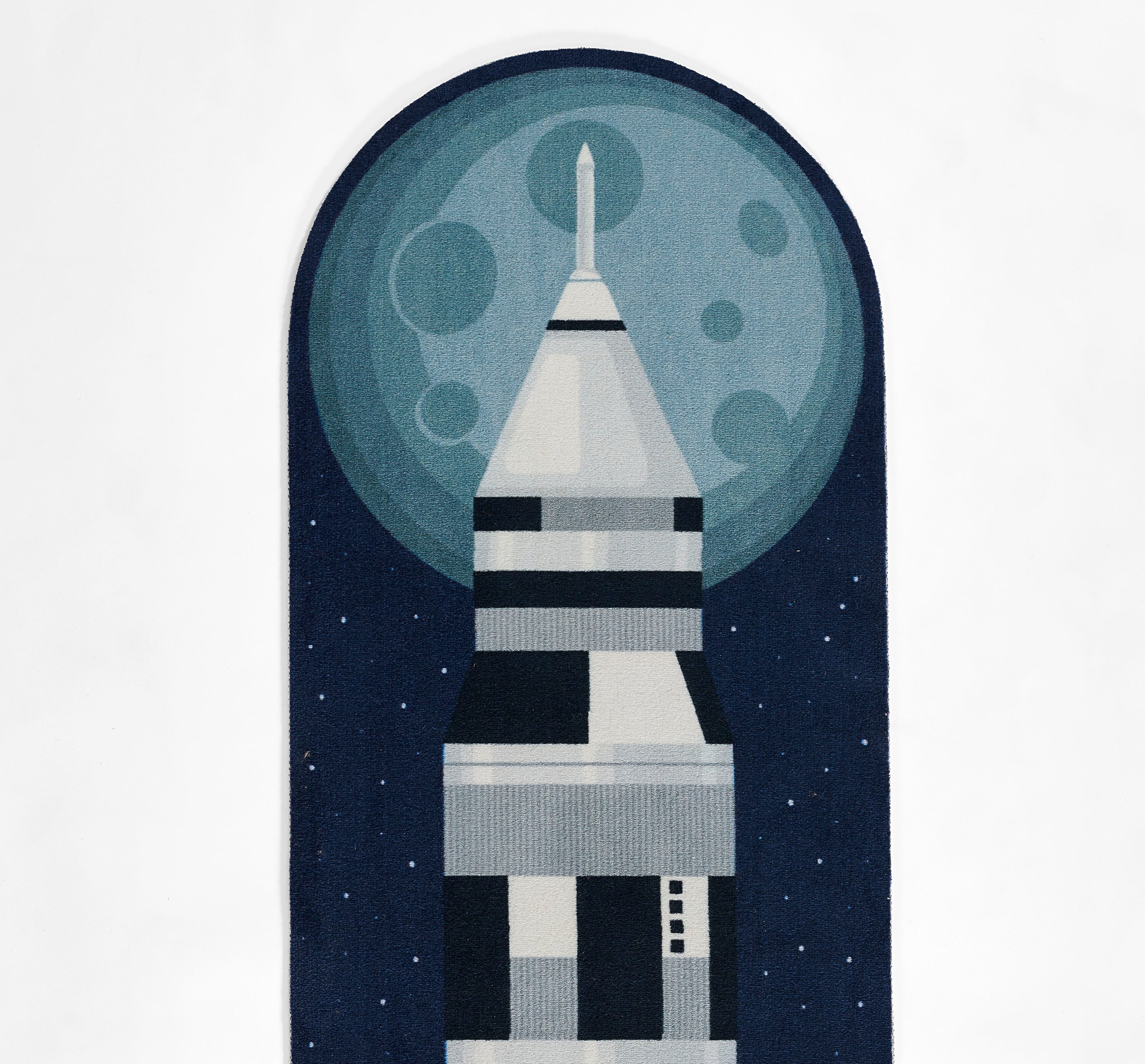 Momeni Playground PLY-6 Rocket Blue Kid Rug