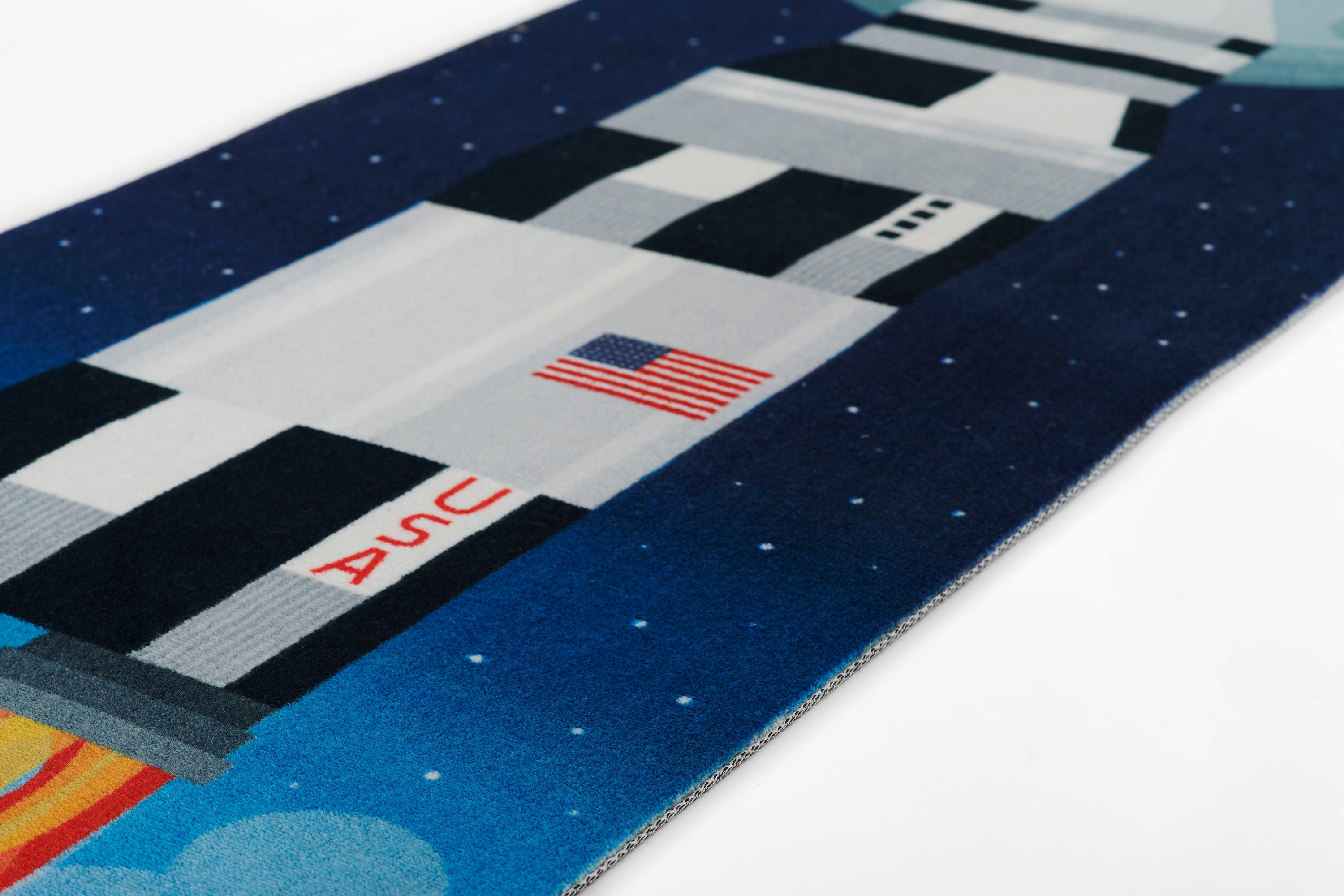 Momeni Playground PLY-6 Rocket Blue Kid Rug
