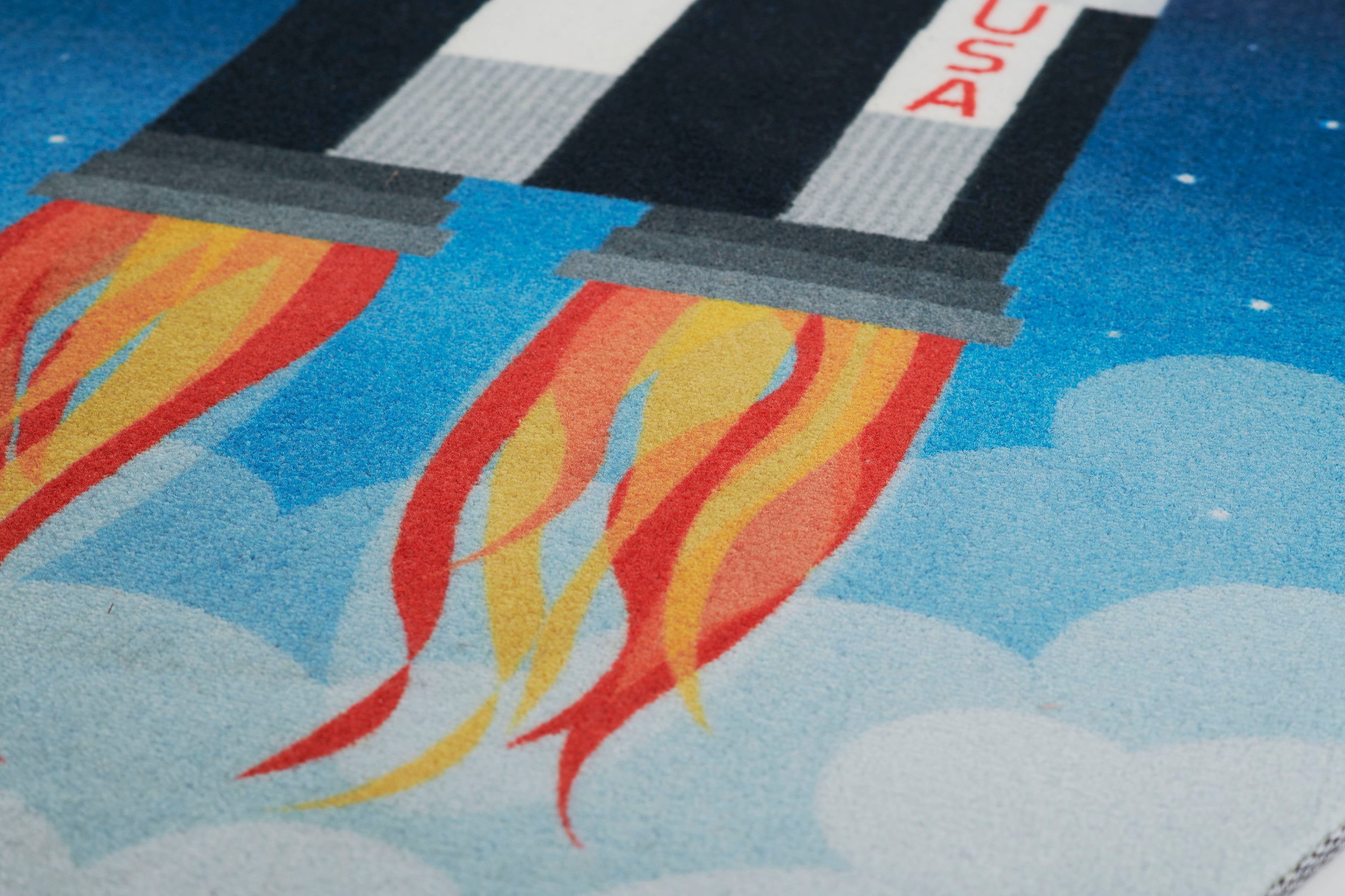 Momeni Playground PLY-6 Rocket Blue Kid Rug