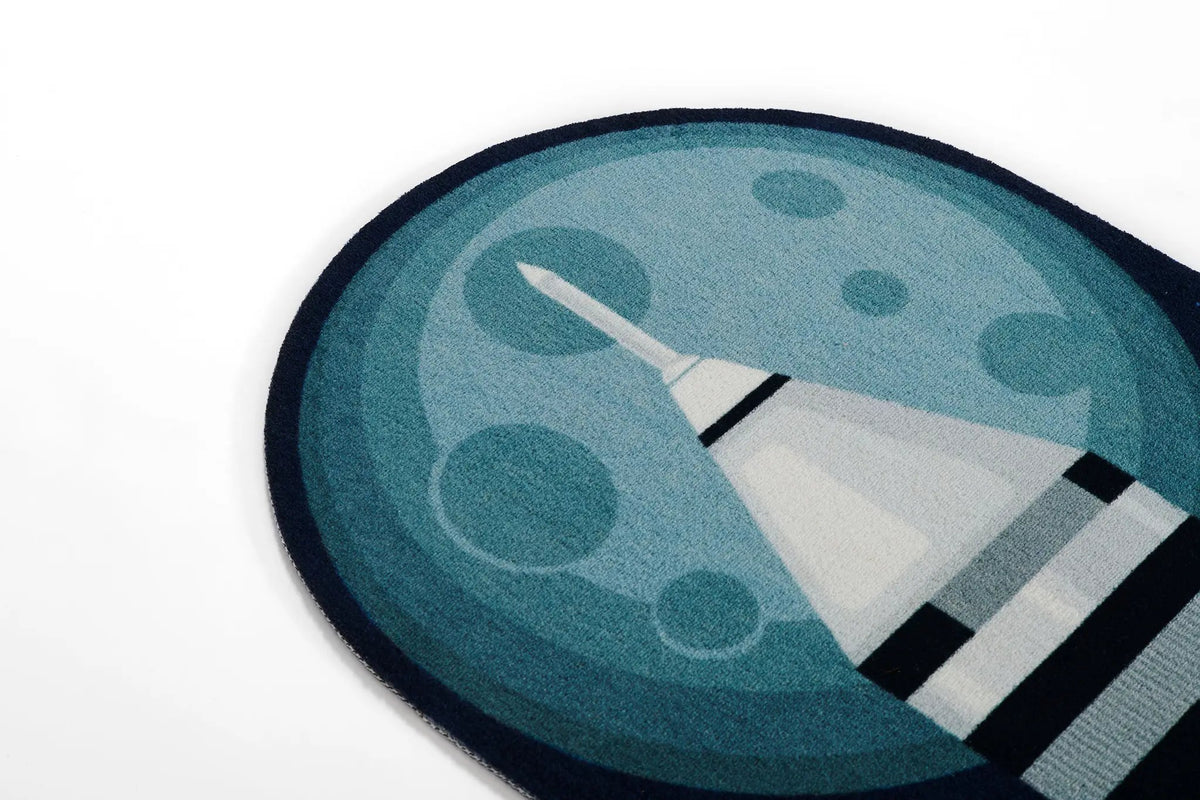 Playground PLY-6 Rocket Blue Area Rug by Momeni