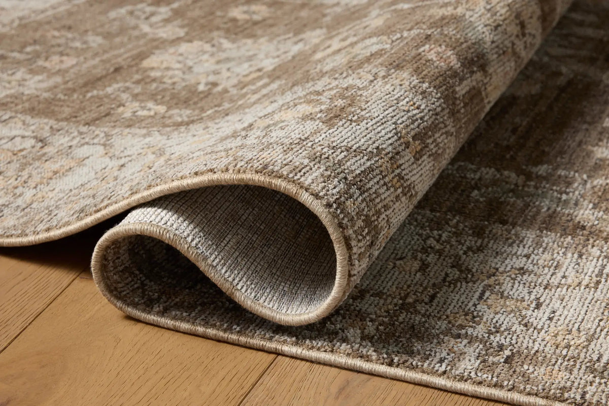 Priscilla PRL-01 Bark / Ivory Area Rug by Loloi