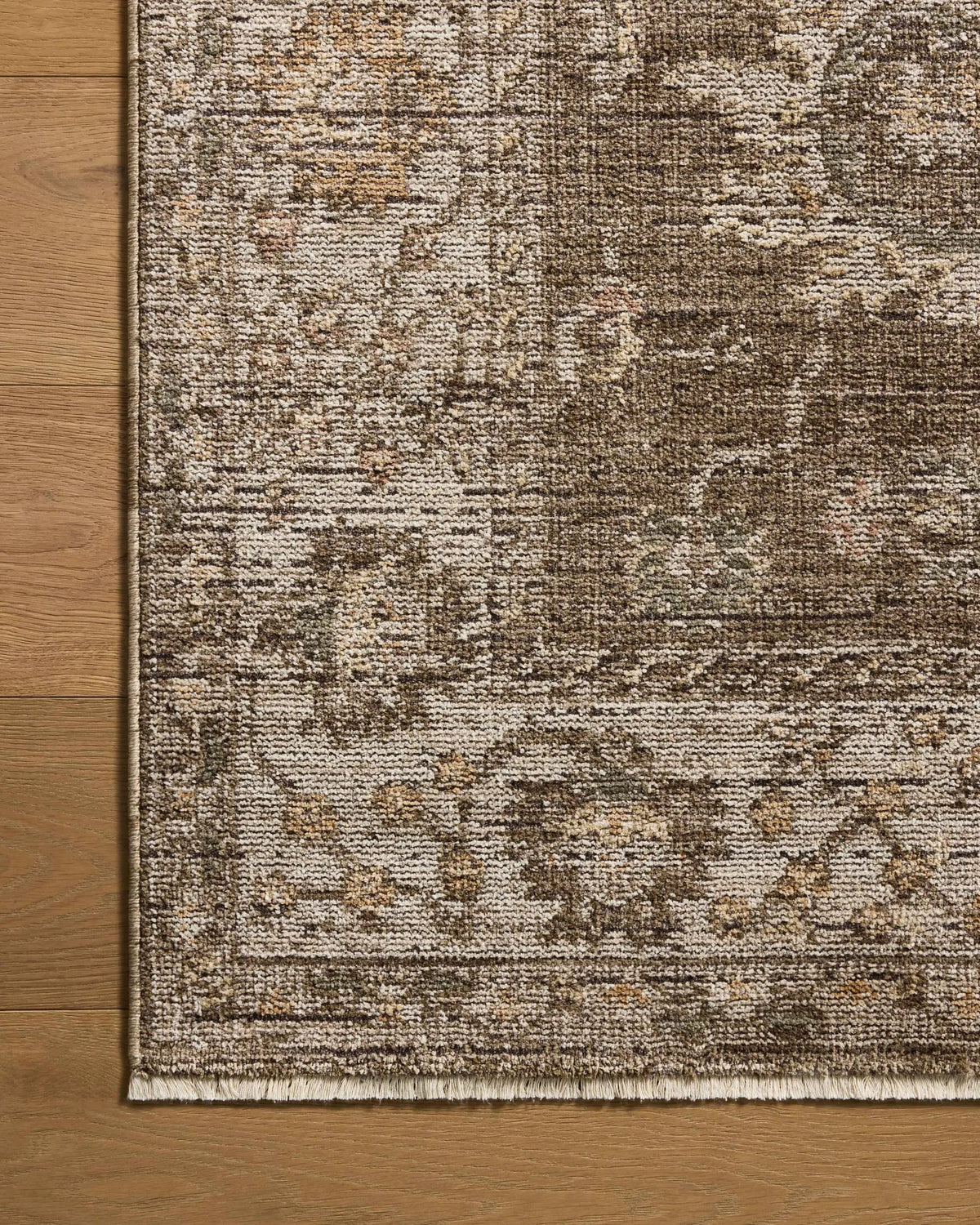 Priscilla PRL-01 Bark / Ivory Area Rug by Loloi