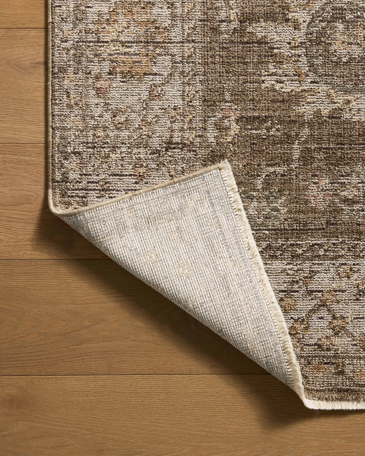Priscilla PRL-01 Bark / Ivory Area Rug by Loloi