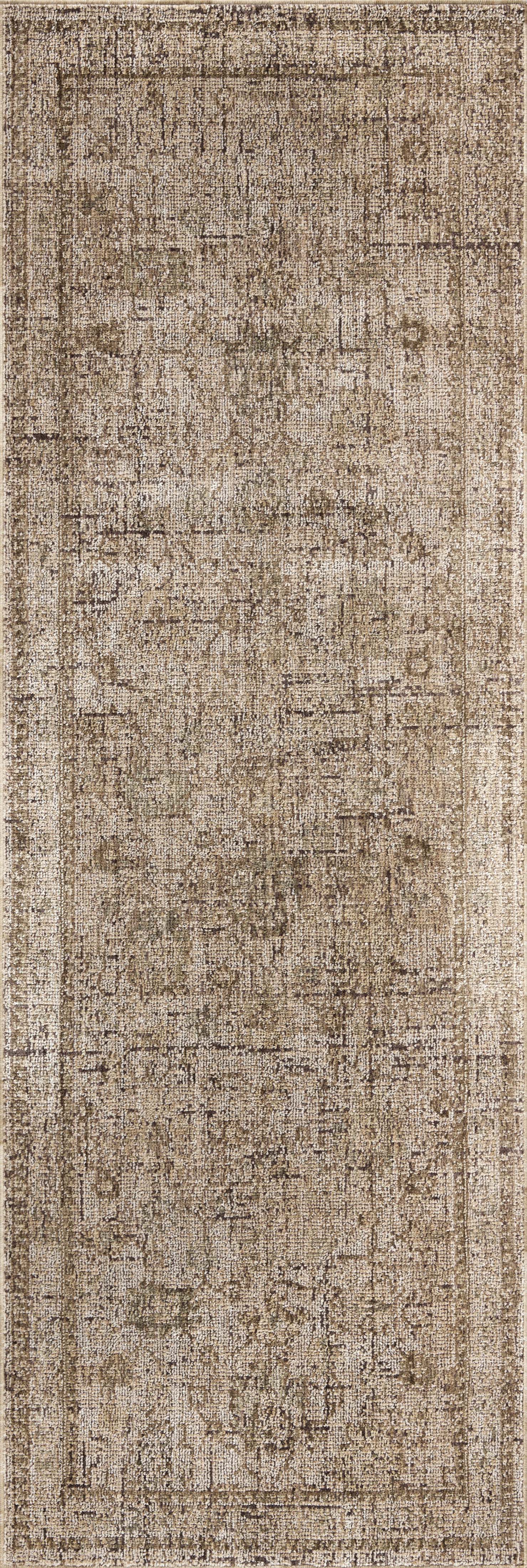 The Priscilla PRL-05 Sand / Earth Area Rug pairs sandy and earthy tones and vintage patterns in a power-loomed 100% polyester area rug