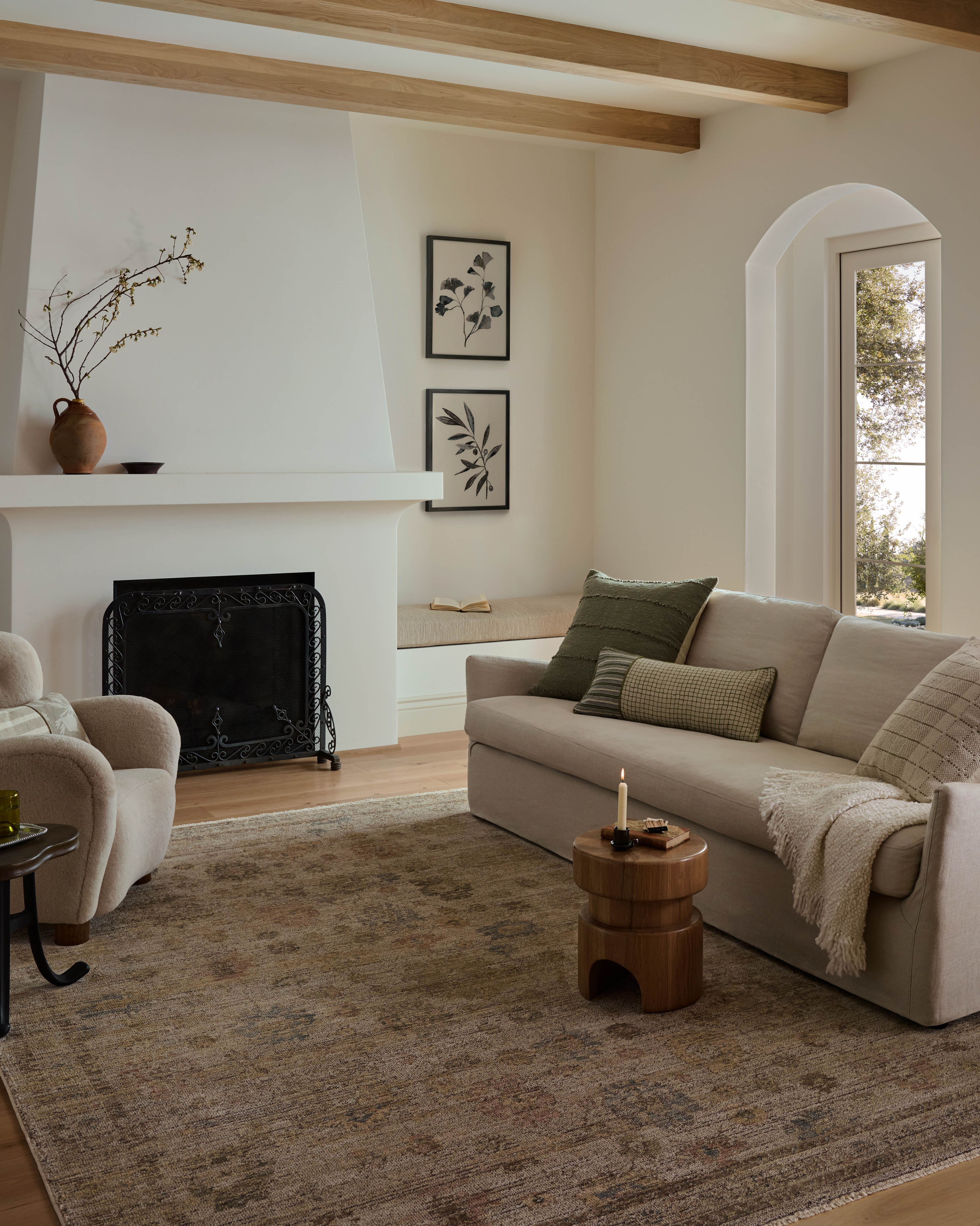 Crafted as a power-loomed 100% polyester area rug, the Priscilla PRL-06 Ivory / Multi Area Rug brings refined ivory and vibrant multi-toned warmth and vintage character to your space