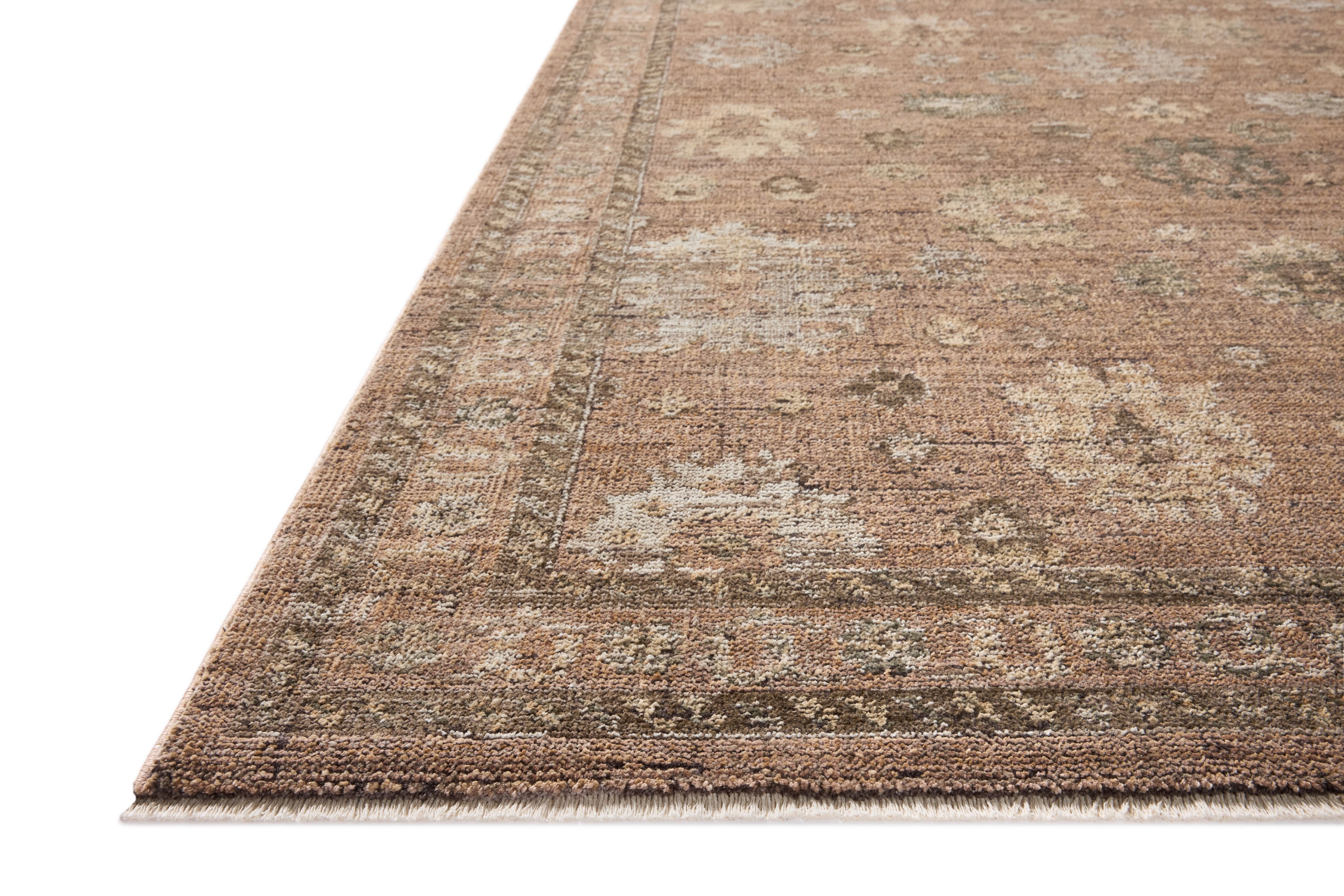 The Priscilla PRL-08 Blush / Multi Area Rug blends delicate blush and vibrant multi-toned tones and vintage motifs into a power-loomed 100% polyester area rug with timeless appeal