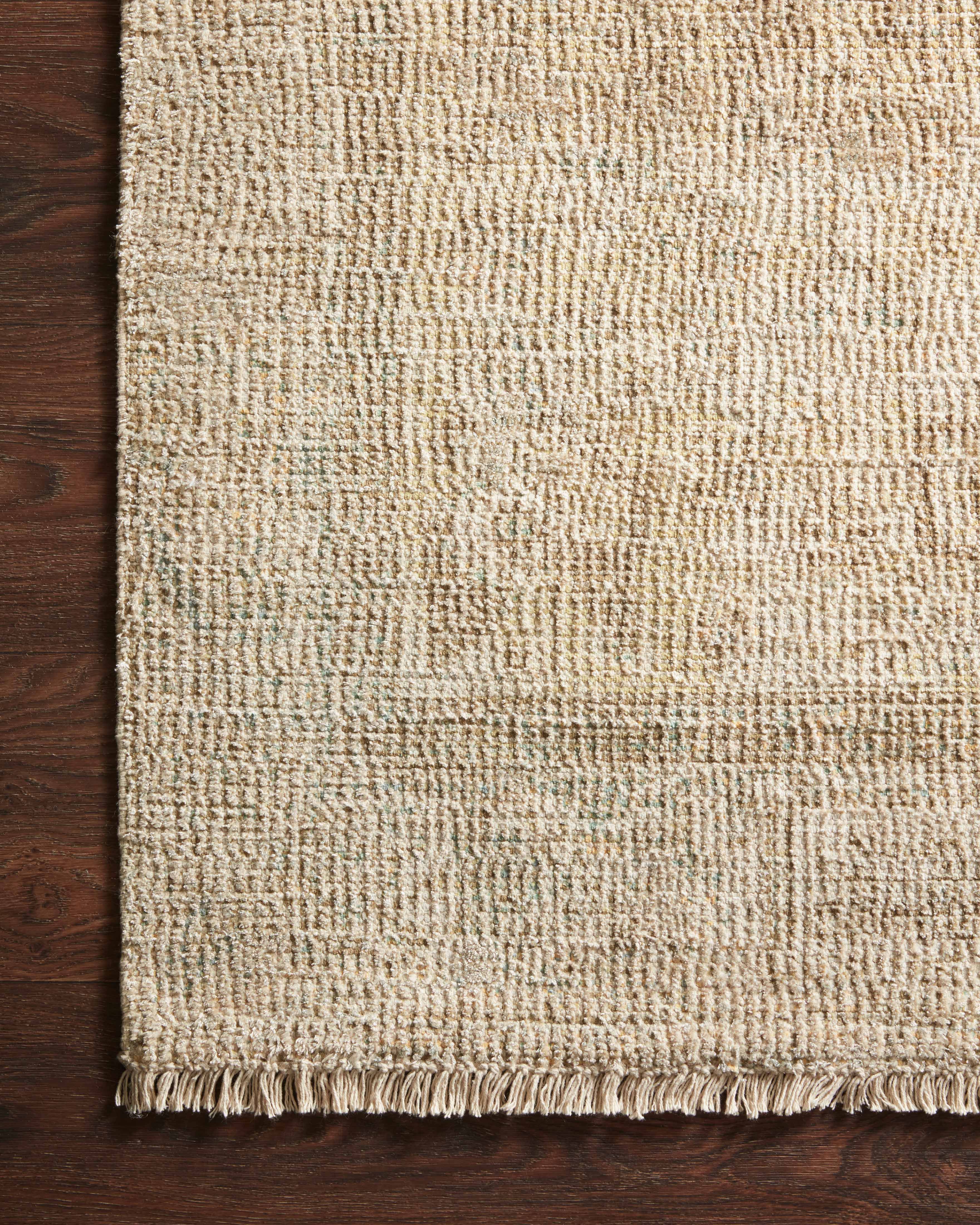 Priya PRY-01 and-woven Ocean and Ivory area rug with contemporary tonal patterns, ethically made in India