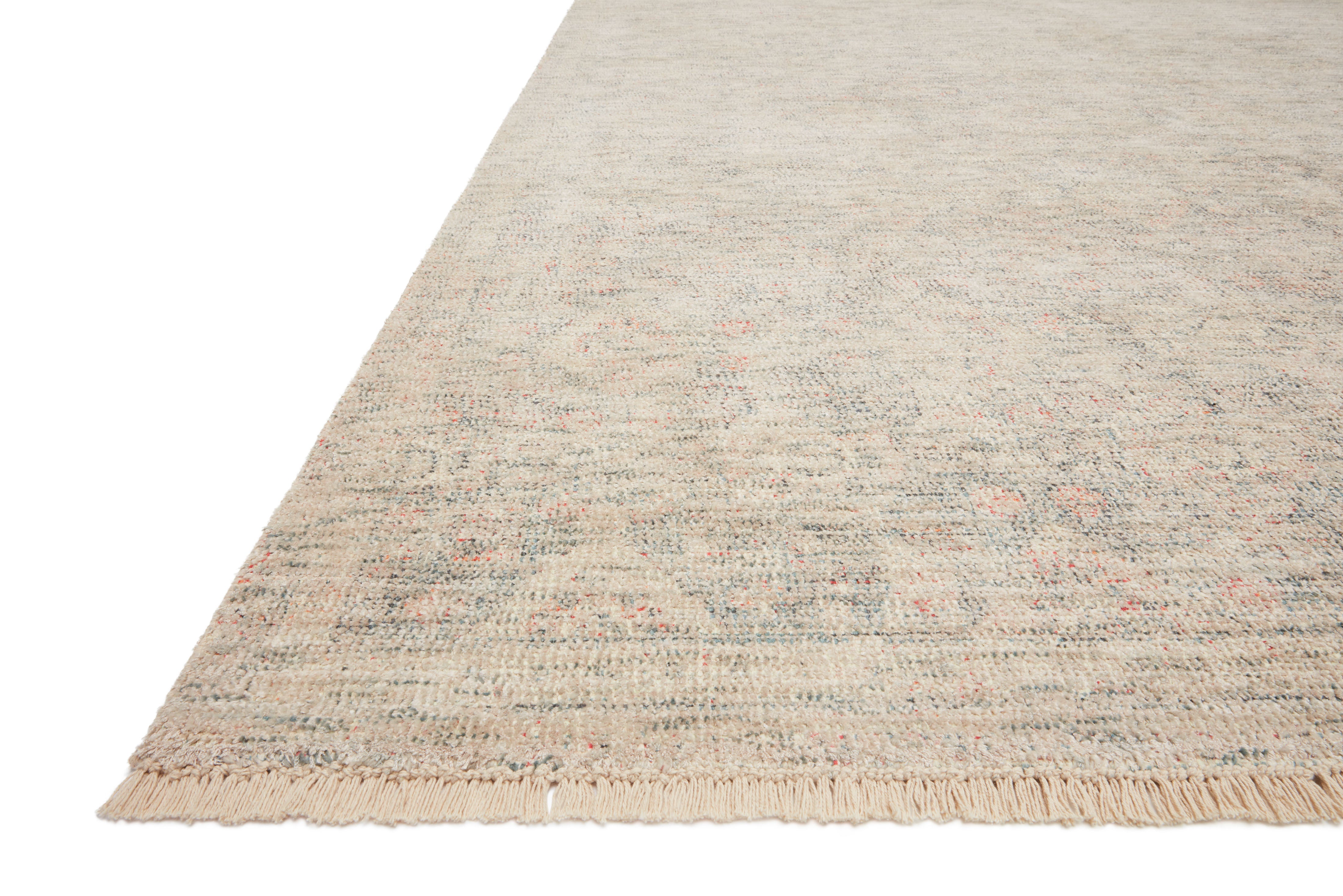 Priya PRY-02 hand-woven Navy and Ivory area rug, elegant texture, ethically crafted in India