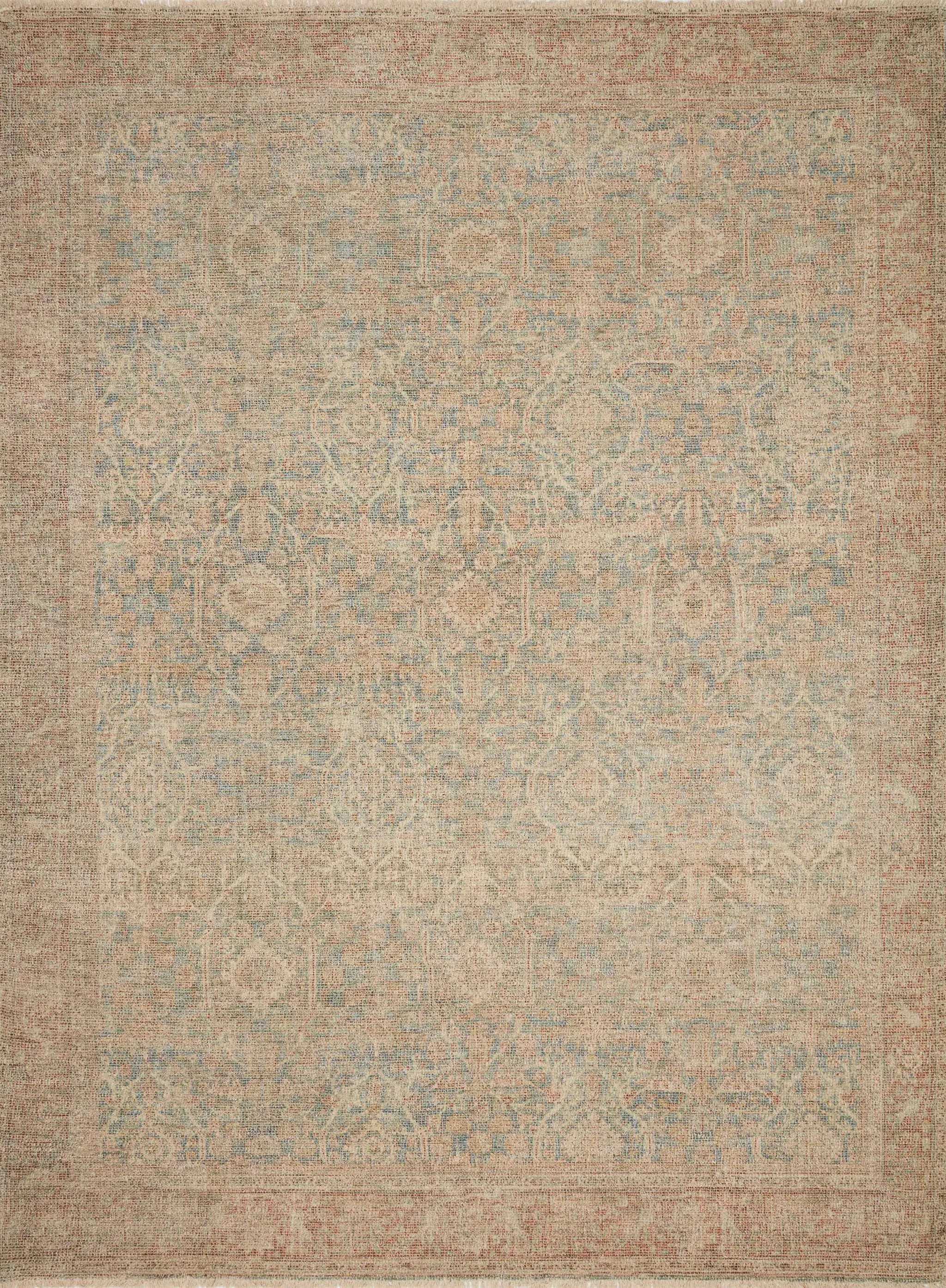 Priya PRY-06 Denim / Rust Area Rug by Loloi