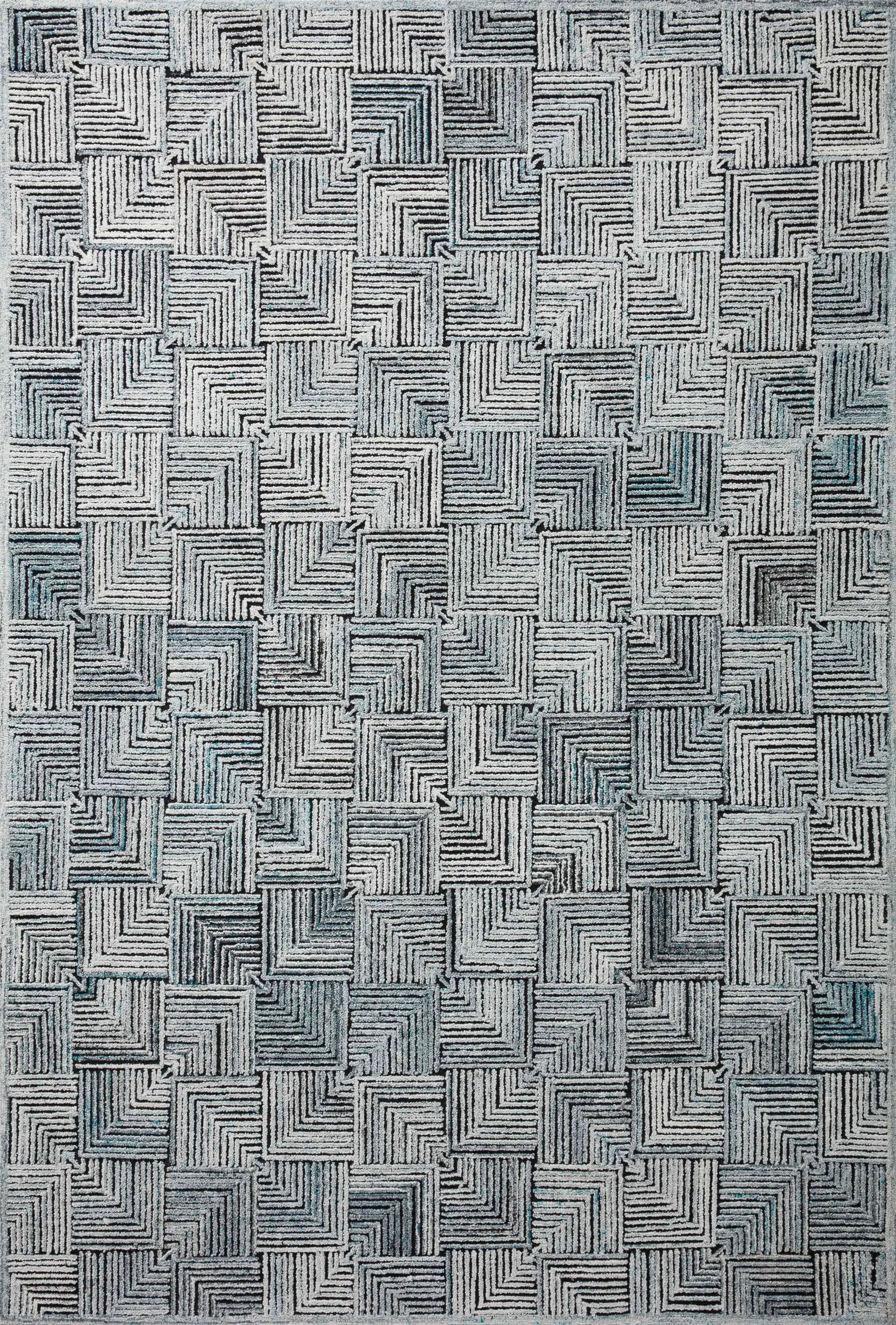 Prescott PRE-03 Arctic Blue Area Rug by Loloi