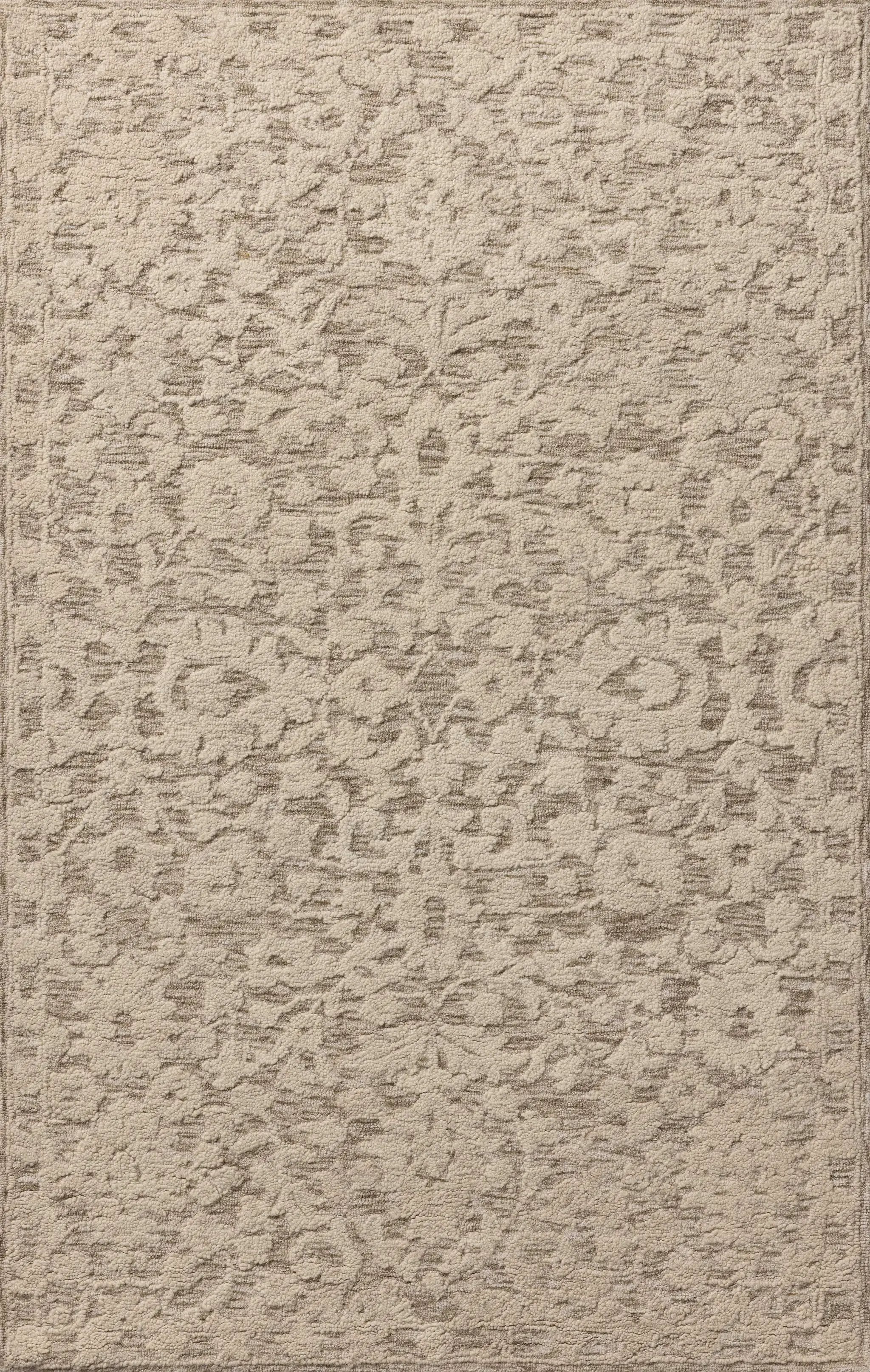 Prudence PRU-01 Stone / Ivory Area Rug by Loloi
