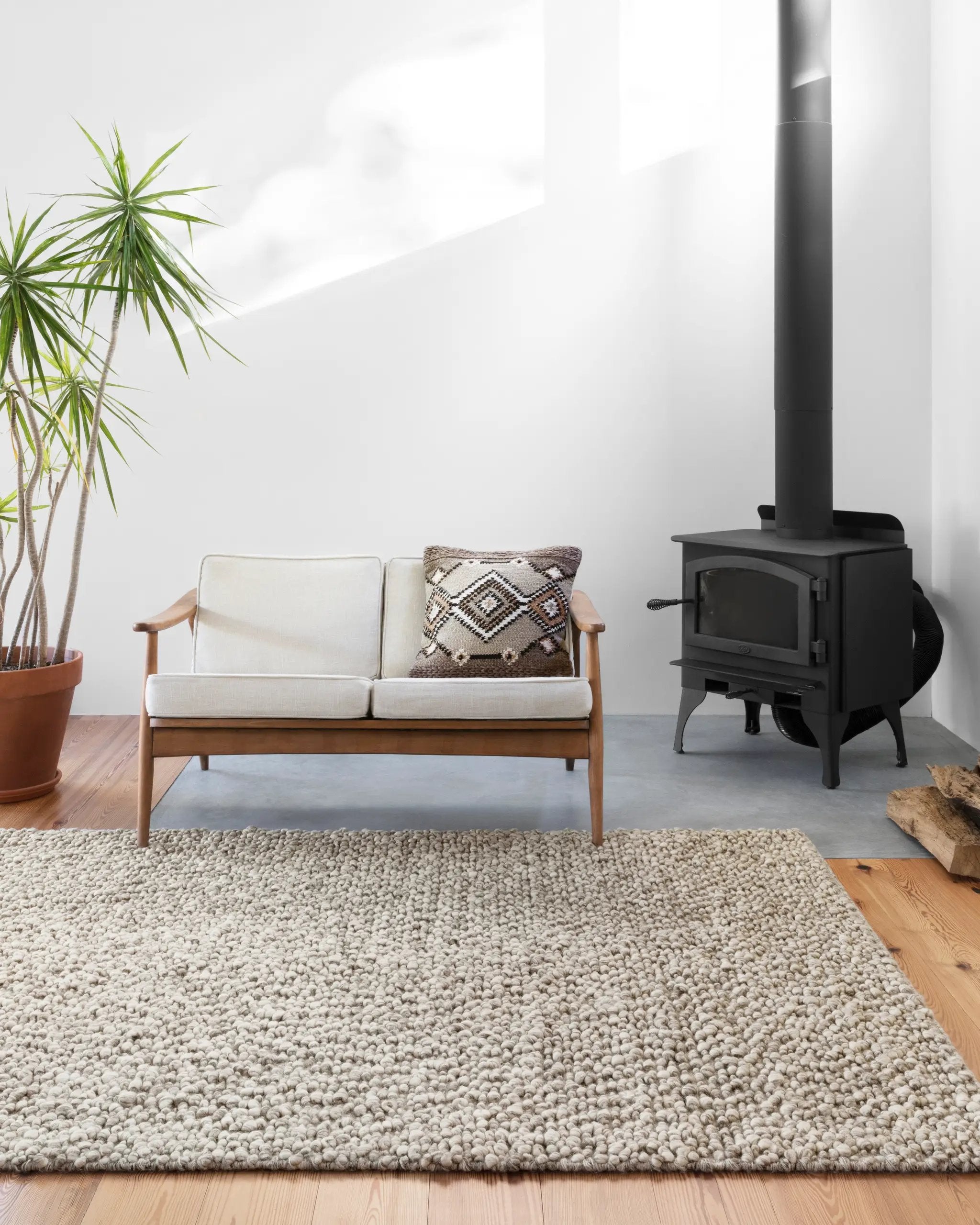 Quarry QU-01 Stone Area Rug by Loloi