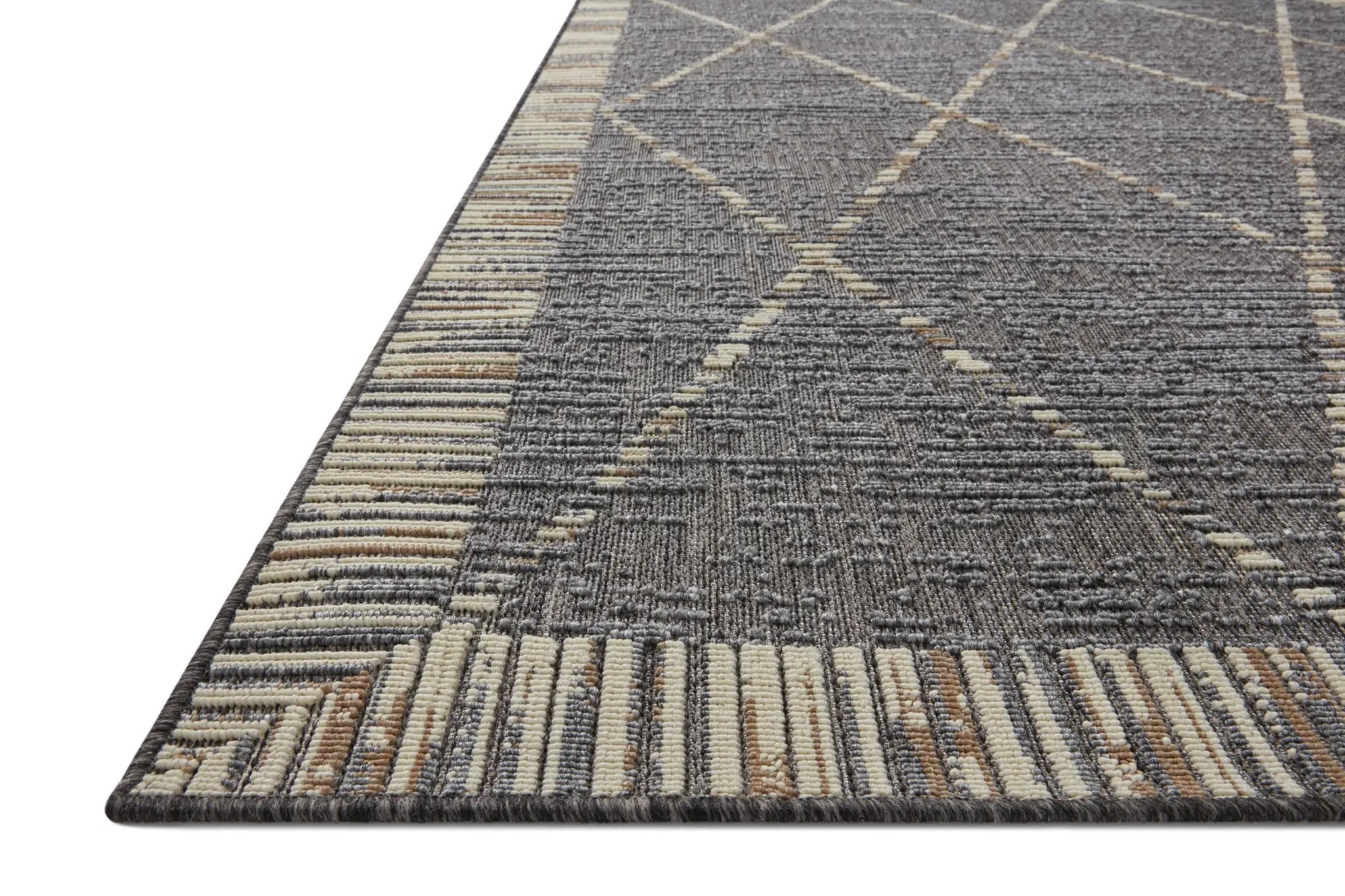 Rainier RAI-09 Slate / Multi Area Rug by Loloi