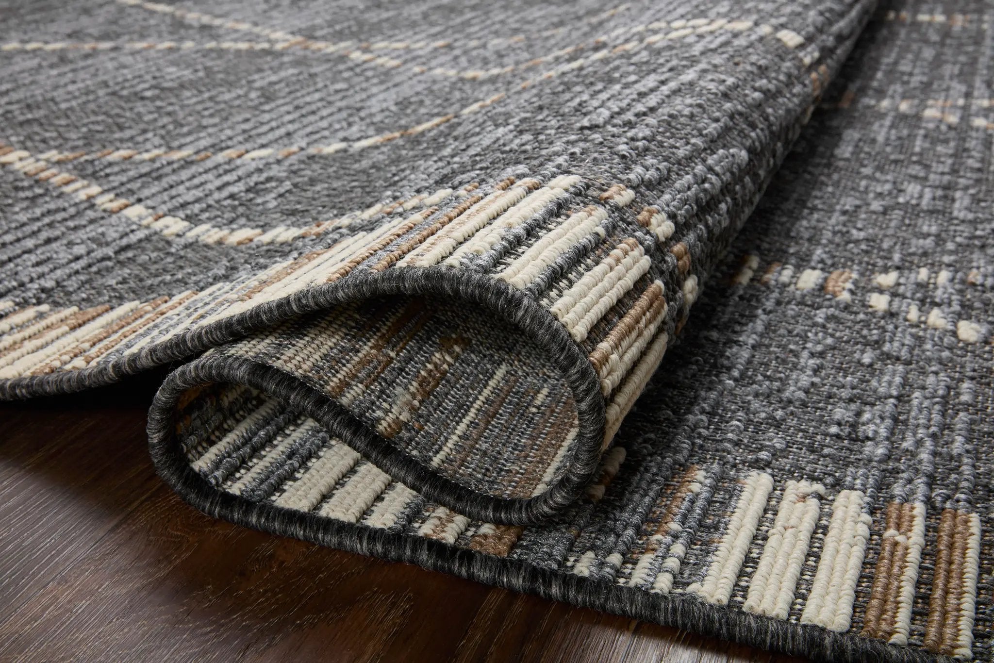 Rainier RAI-09 Slate / Multi Area Rug by Loloi