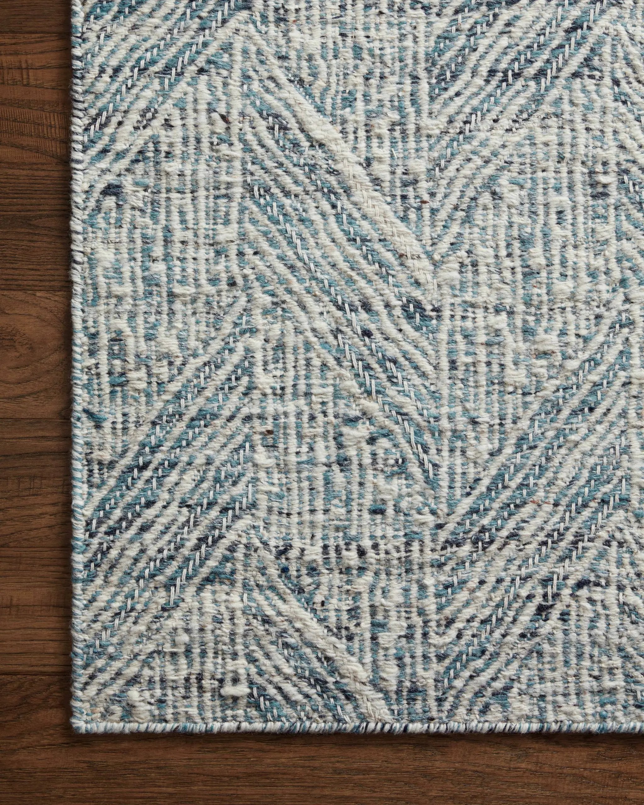 Raven RAV-01 Blue / Ivory Area Rug by Loloi