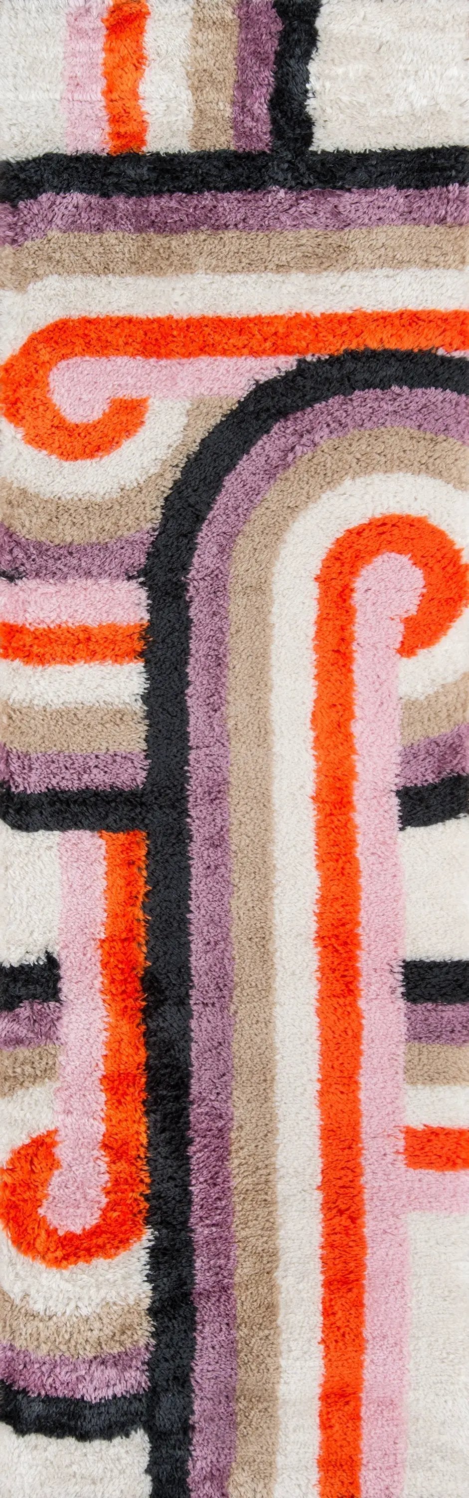 Retro RET-5 (Turnstyle) Lavender Area Rug by Novogratz by Momeni