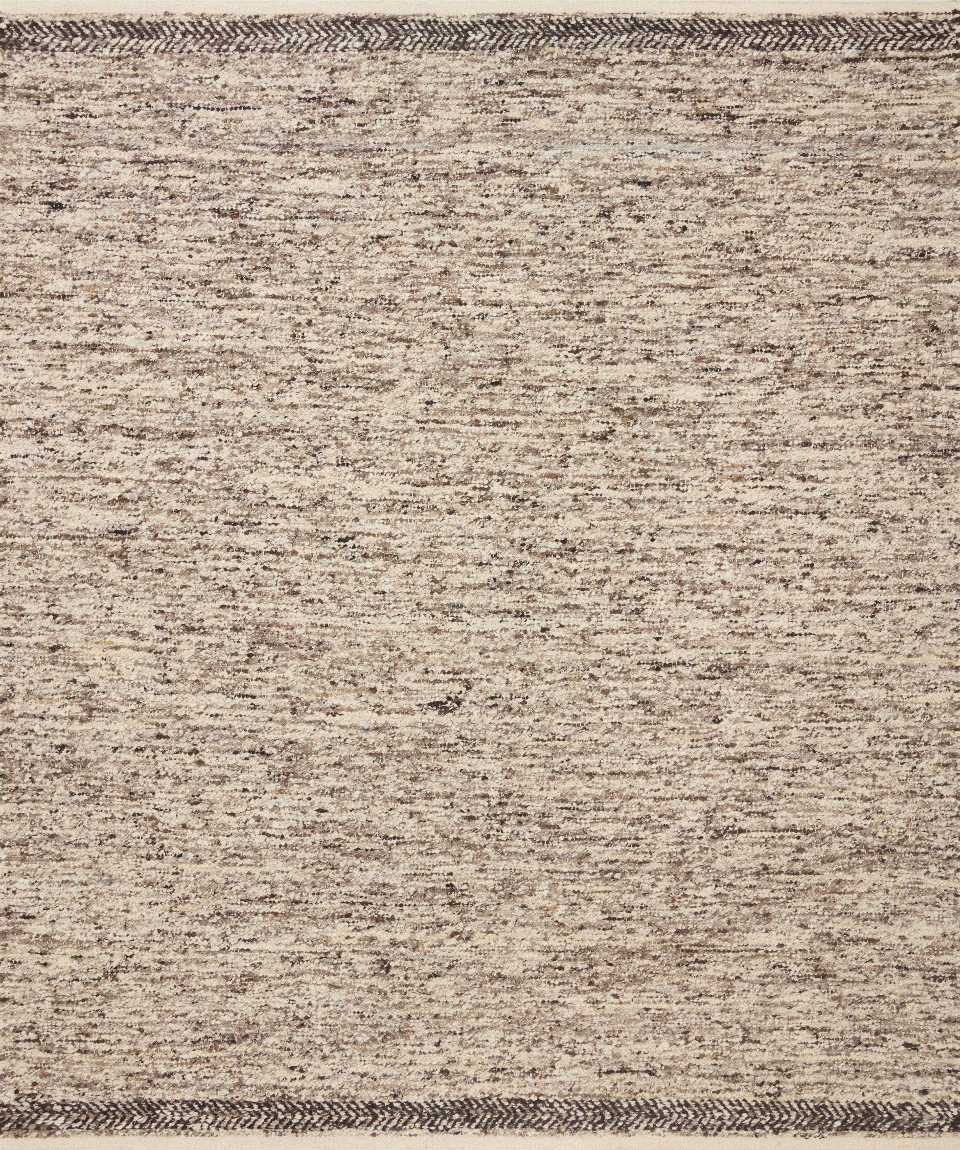 Reyla RLA-01 Granite / Mocha Area Rug, expertly hand-knotted in India, showcasing granite and mocha hues with a sophisticated, heathered effect.