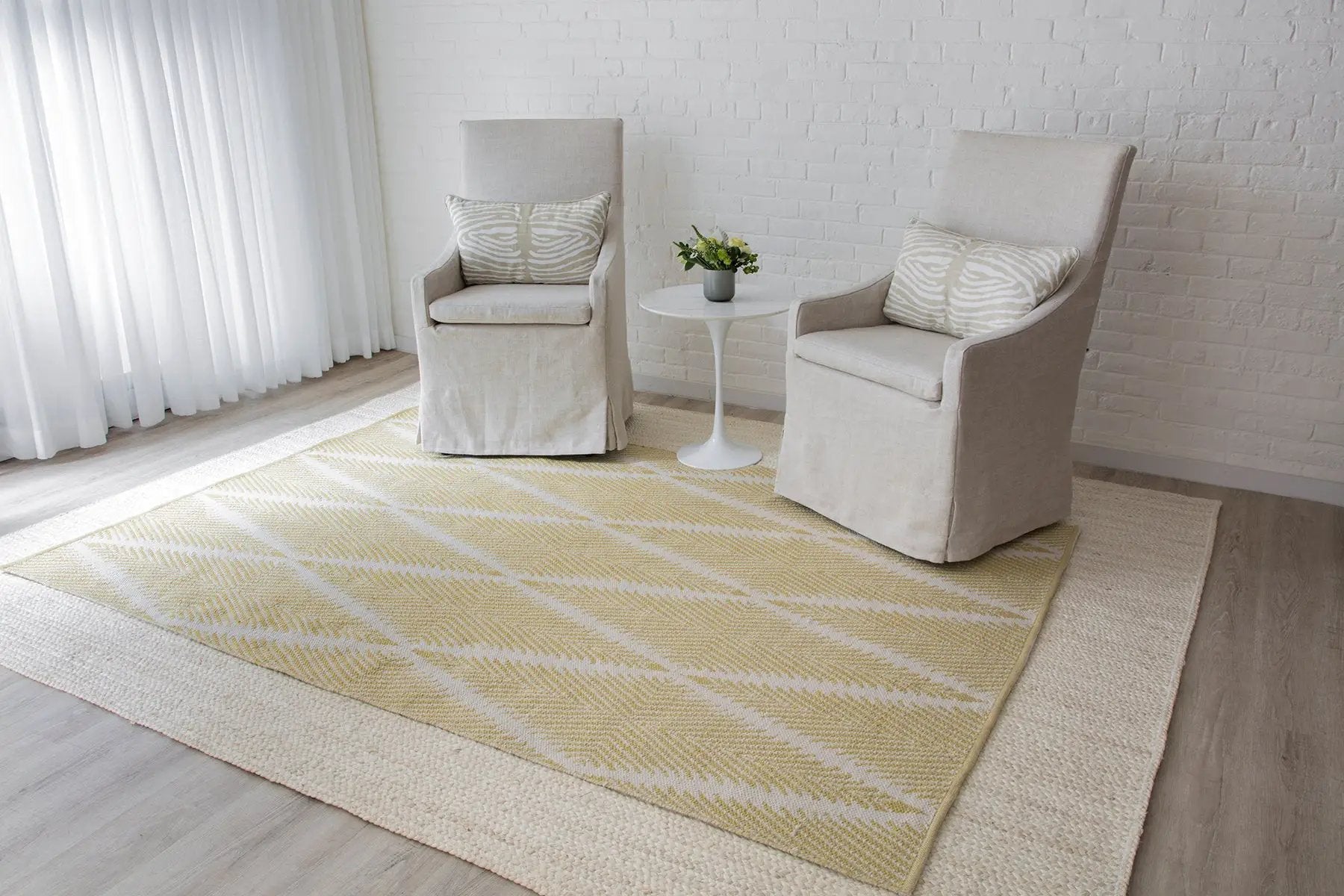 River RIV-1 (Beacon) Citron Area Rug by Erin Gates by Momeni
