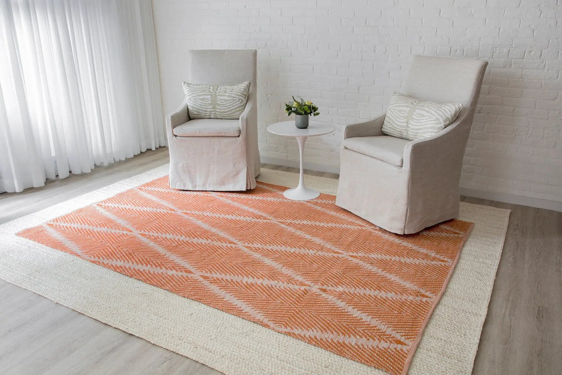 River RIV-1 (Beacon) Orange Area Rug by Erin Gates by Momeni