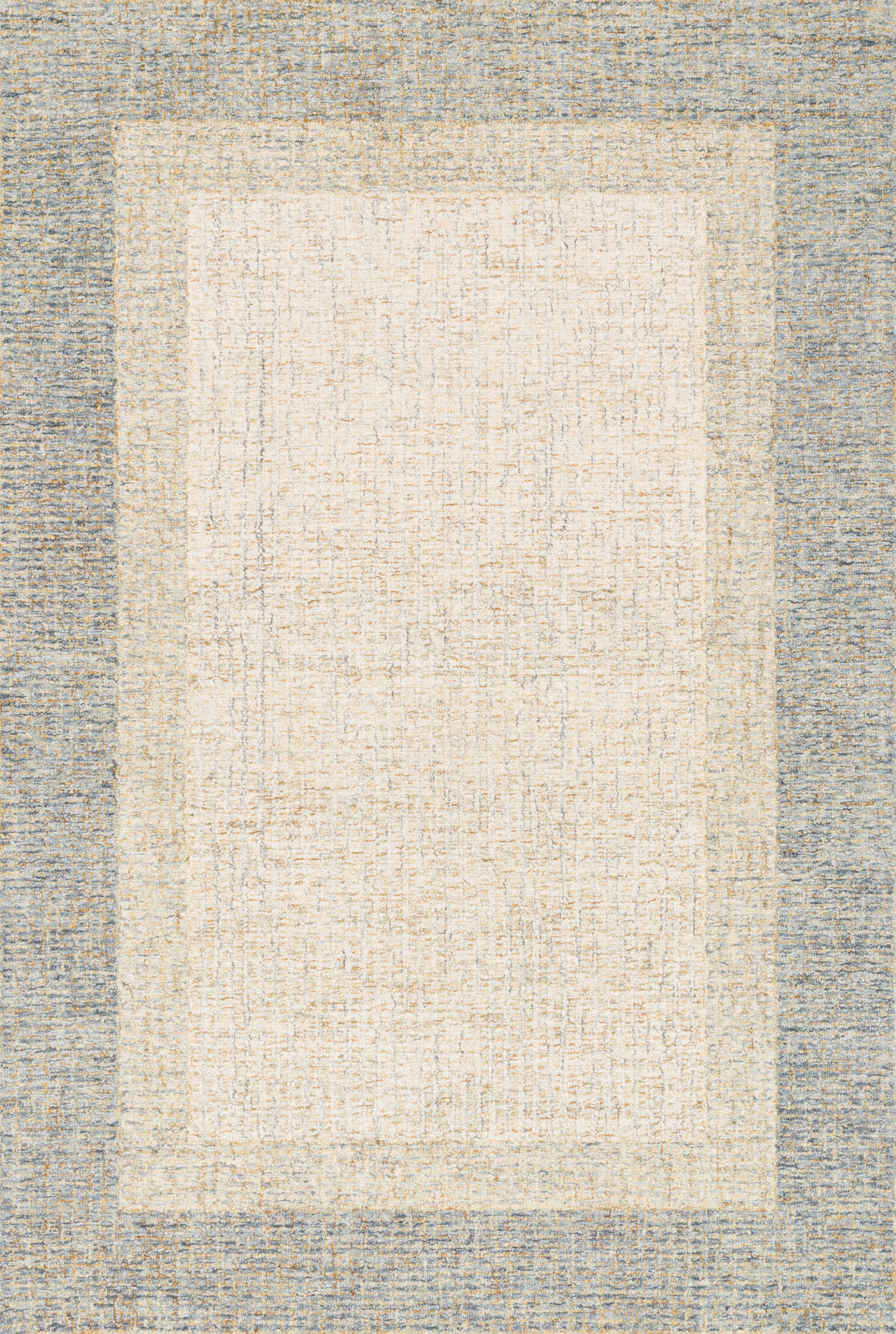 Rosina ROI-01 Sand Area Rug, hand-tufted wool rug with variegated yarns, crafted by artisans in India