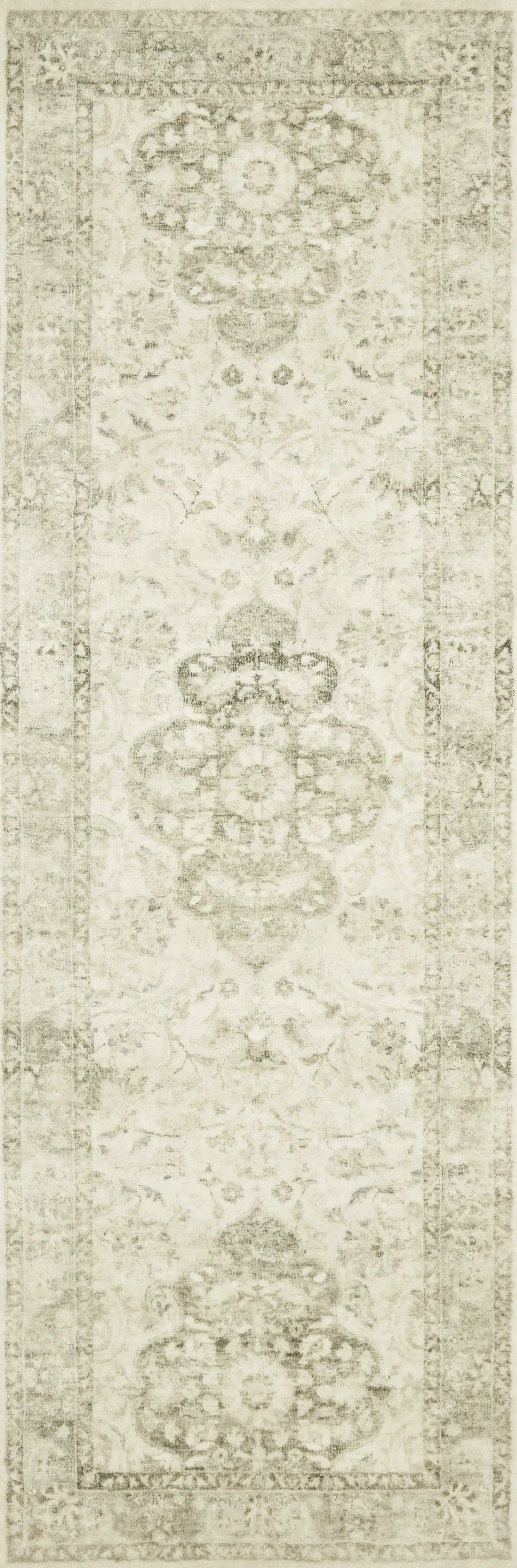 Rosette ROS-02 Ivory / Silver Area Rug by Loloi