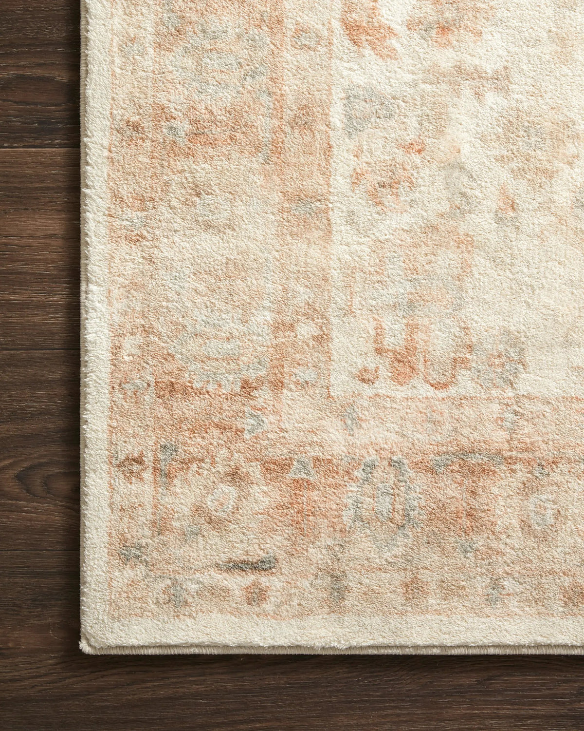 Rosette ROS-03 Ivory / Terracotta Area Rug by Loloi