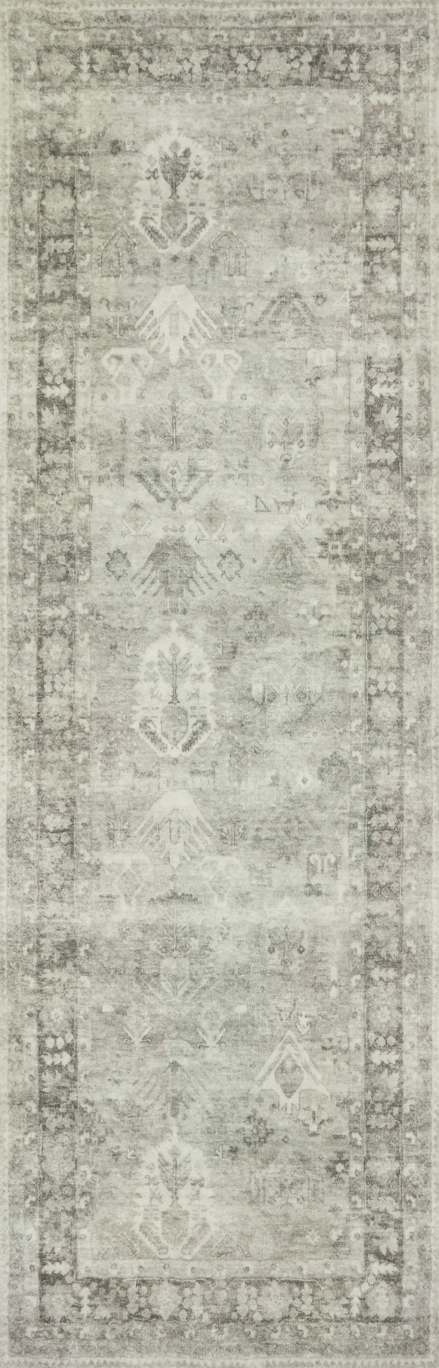 Rosette ROS-04 Steel / Graphite Area Rug by Loloi