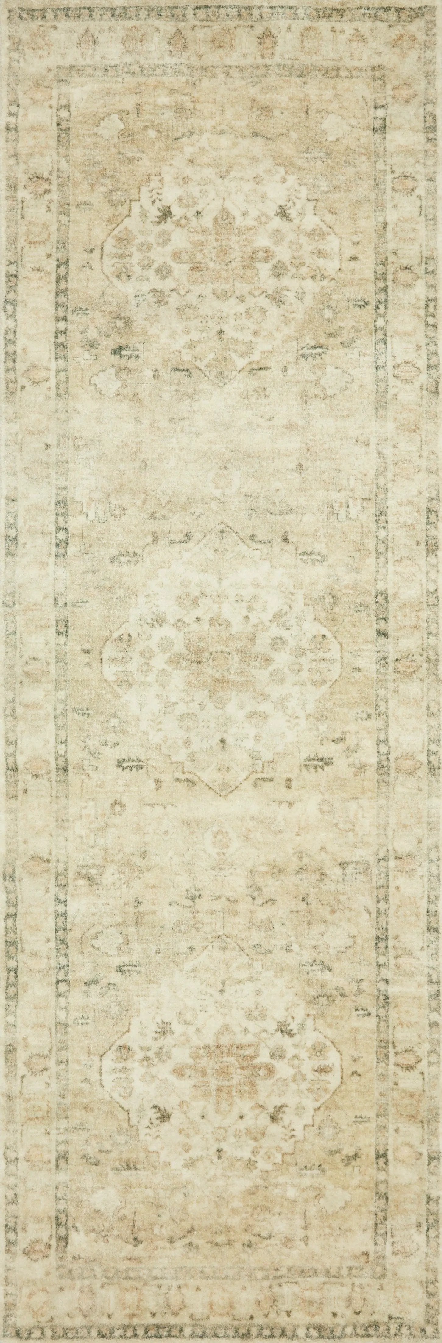 Rosette ROS-05 Sand / Ivory Area Rug by Loloi