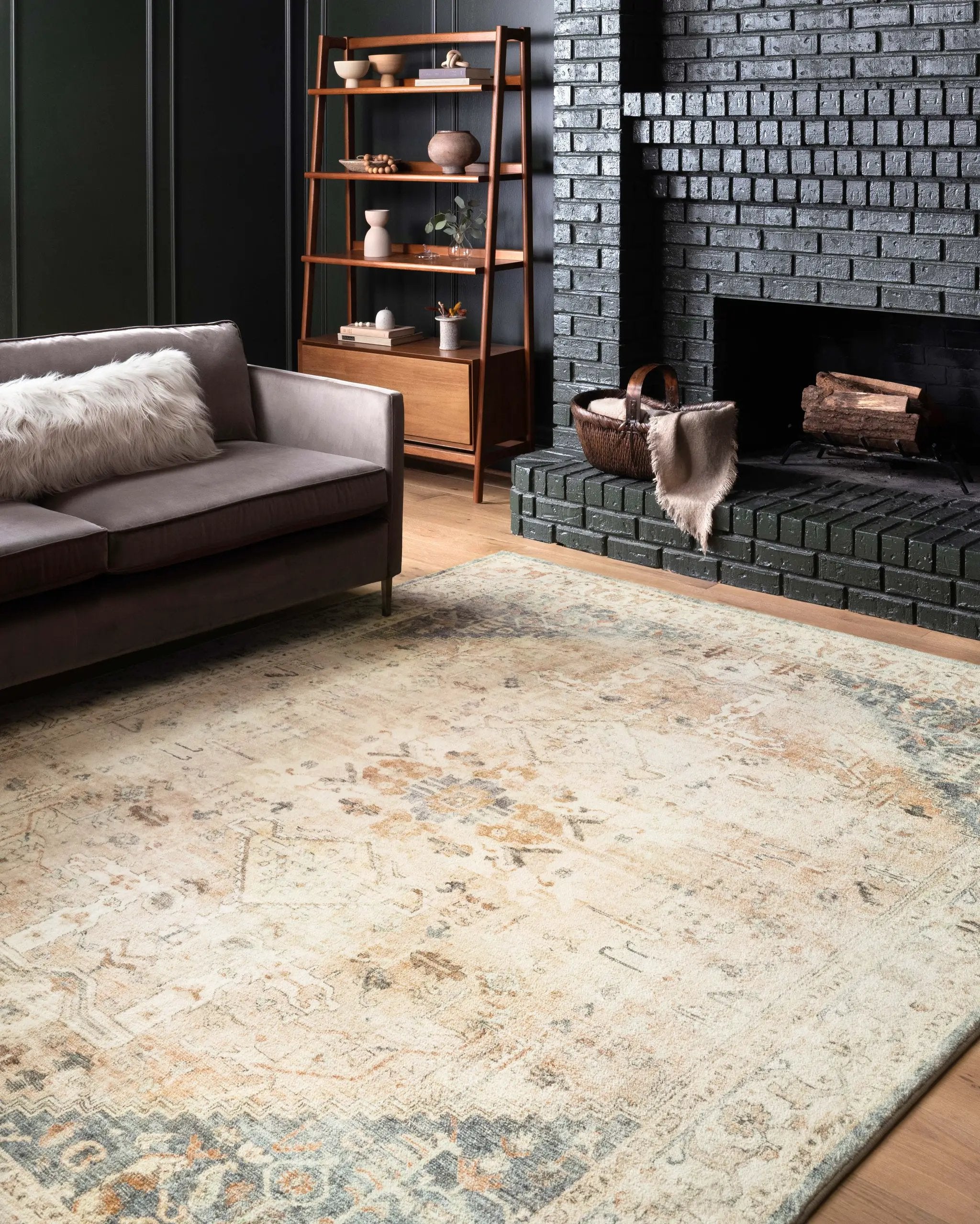 Rosette ROS-06 Clay / Ivory Area Rug by Loloi