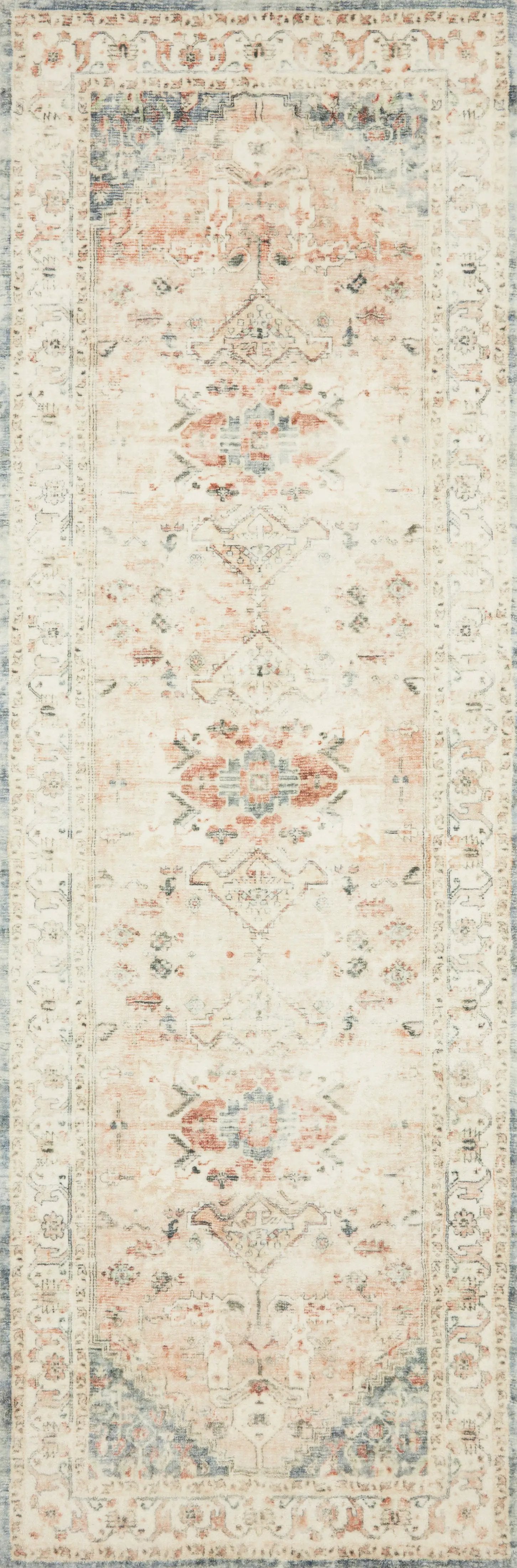 Rosette ROS-06 Clay / Ivory Area Rug by Loloi