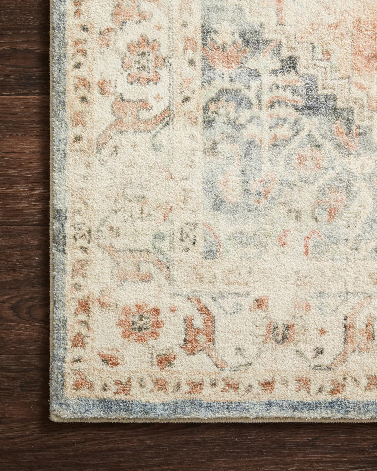 Rosette ROS-06 Clay / Ivory Area Rug by Loloi