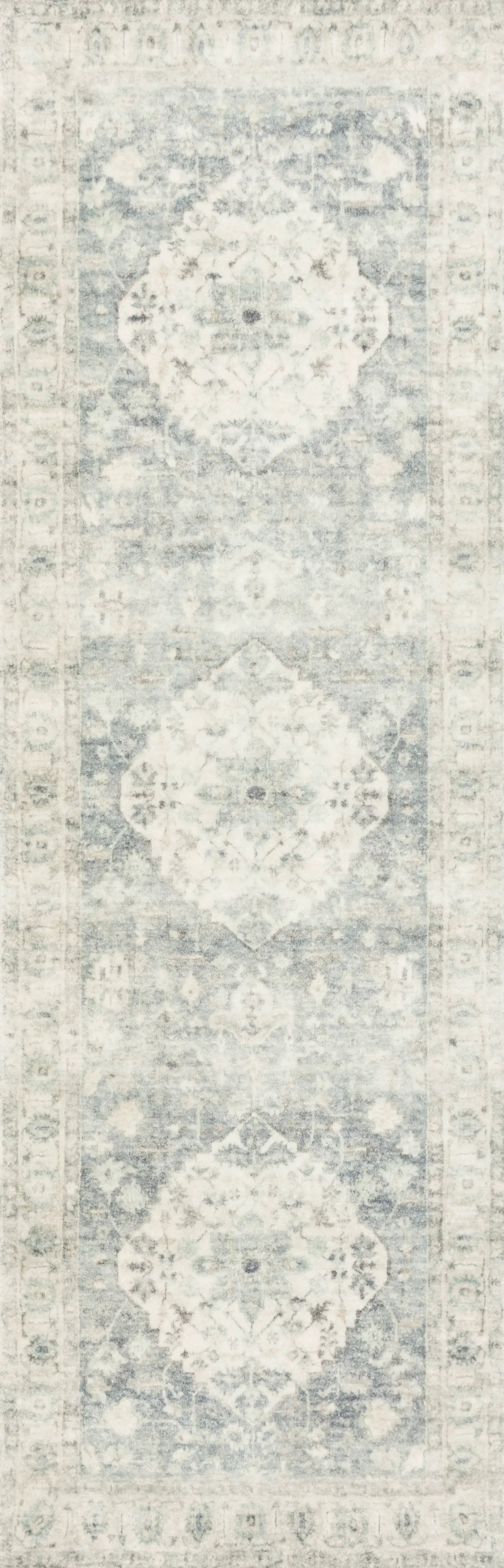 Rosette ROS-07 Denim / Fog Area Rug by Loloi