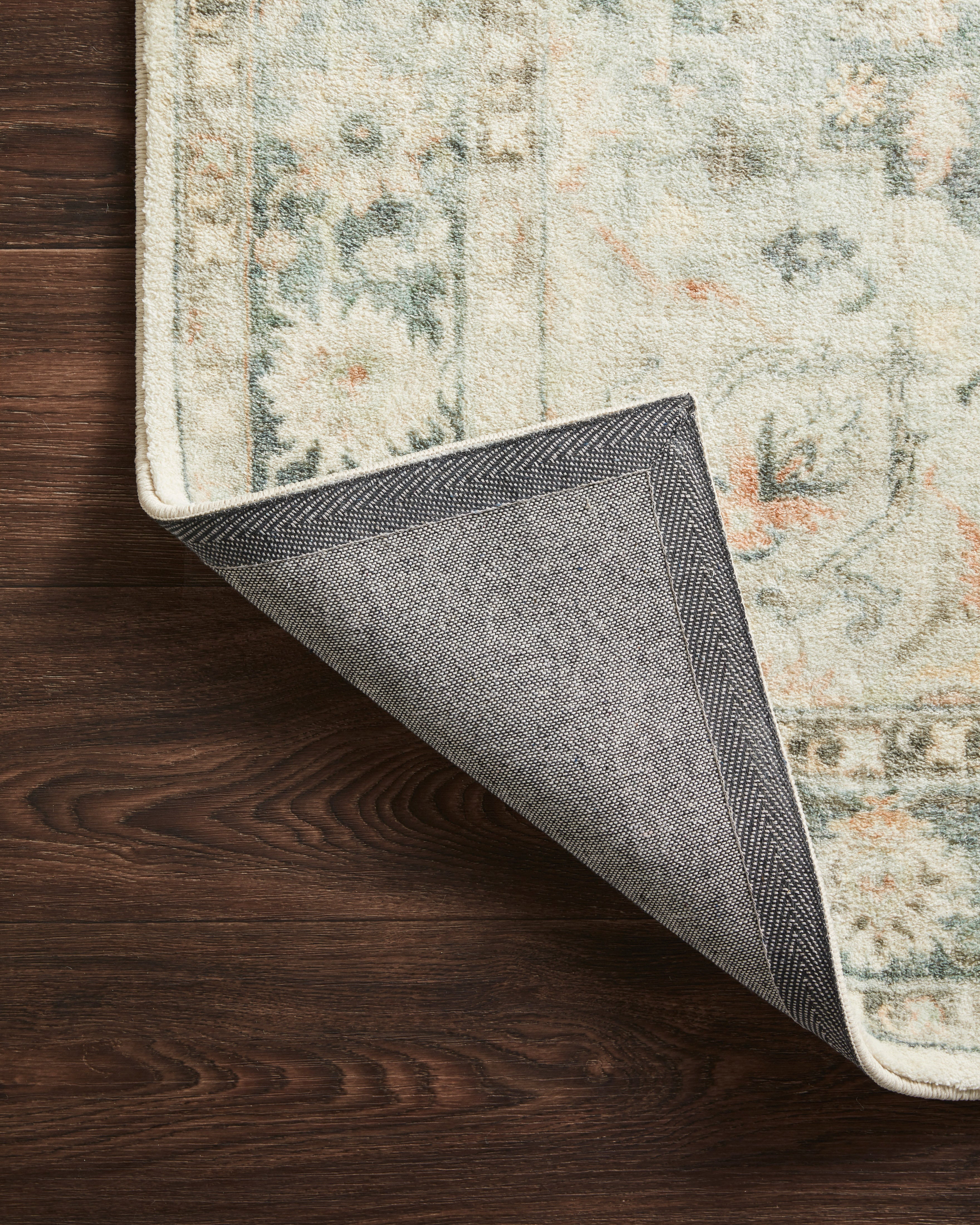 Rosette ROS-08 Teal/Ivory Area Rug, plush teal and ivory pattern.