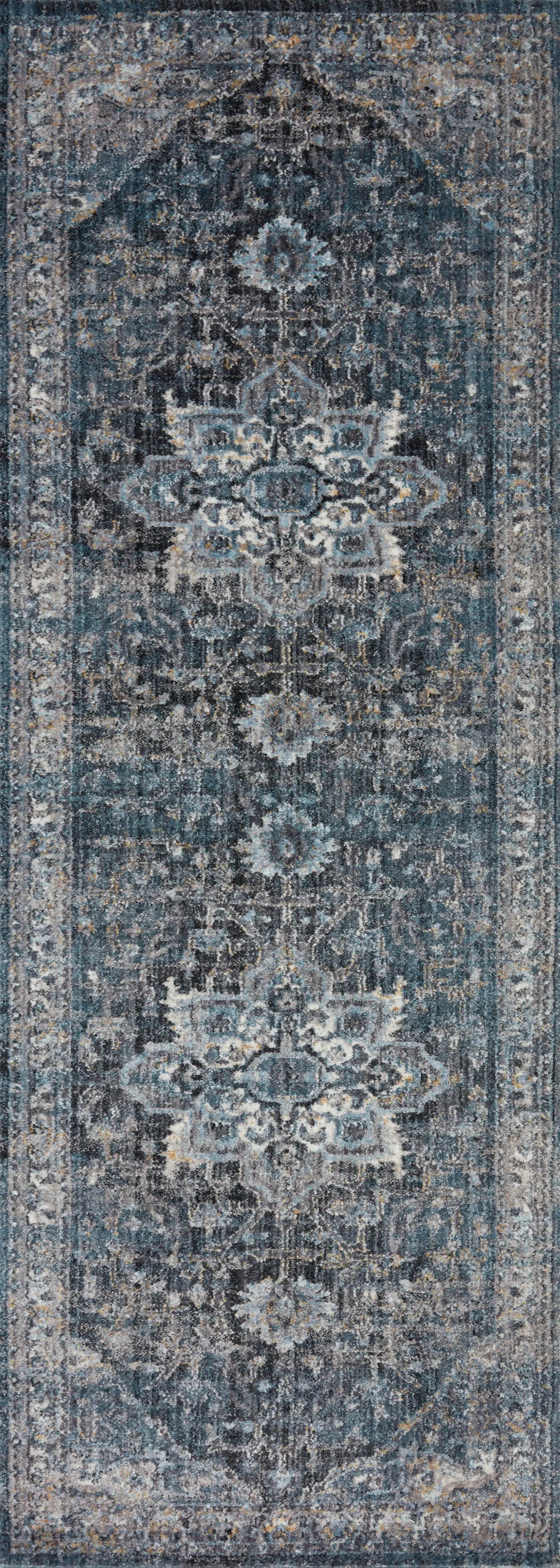 Samra SAM-01 Denim / Grey Area Rug by Loloi