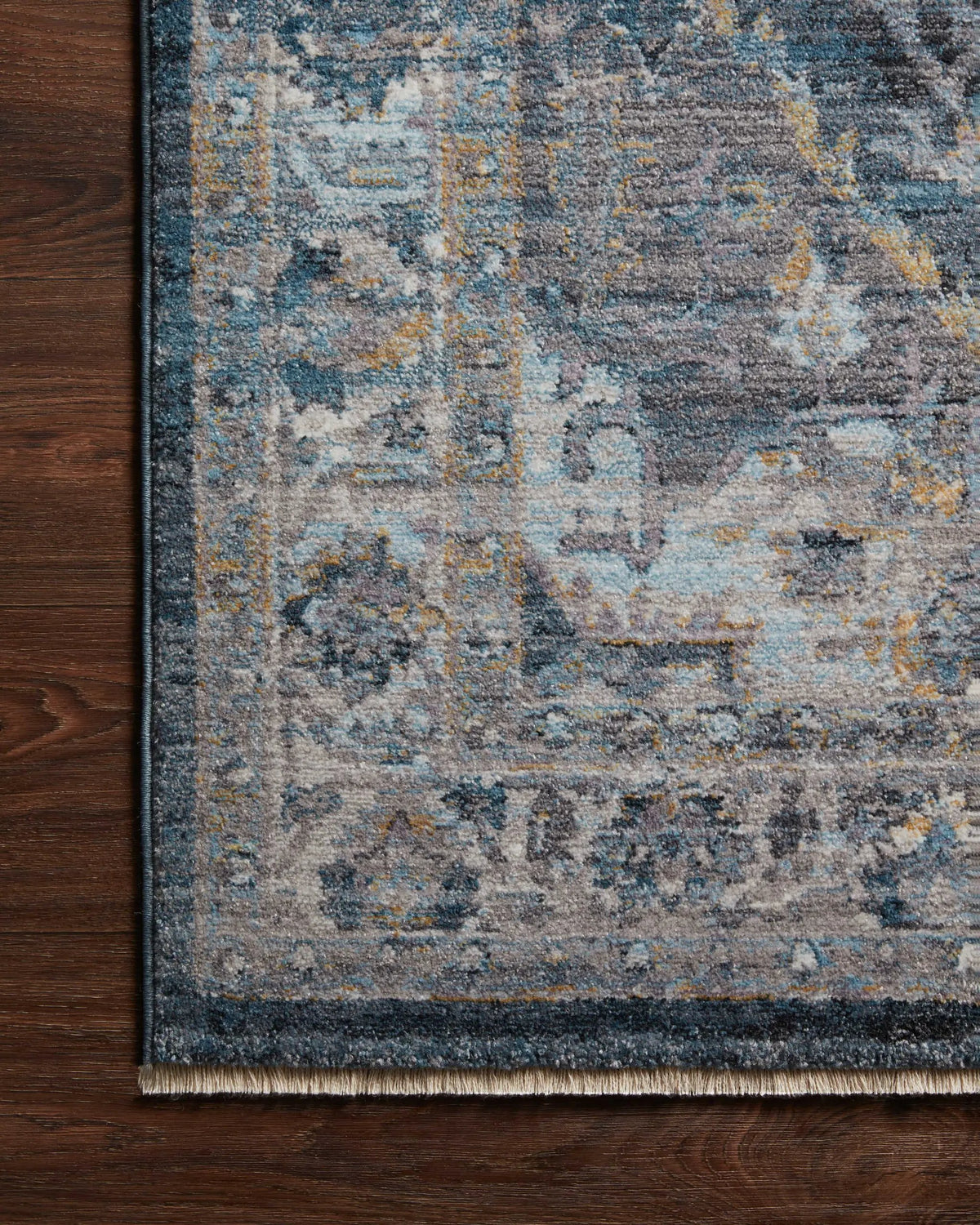 Samra SAM-01 Denim / Grey Area Rug by Loloi
