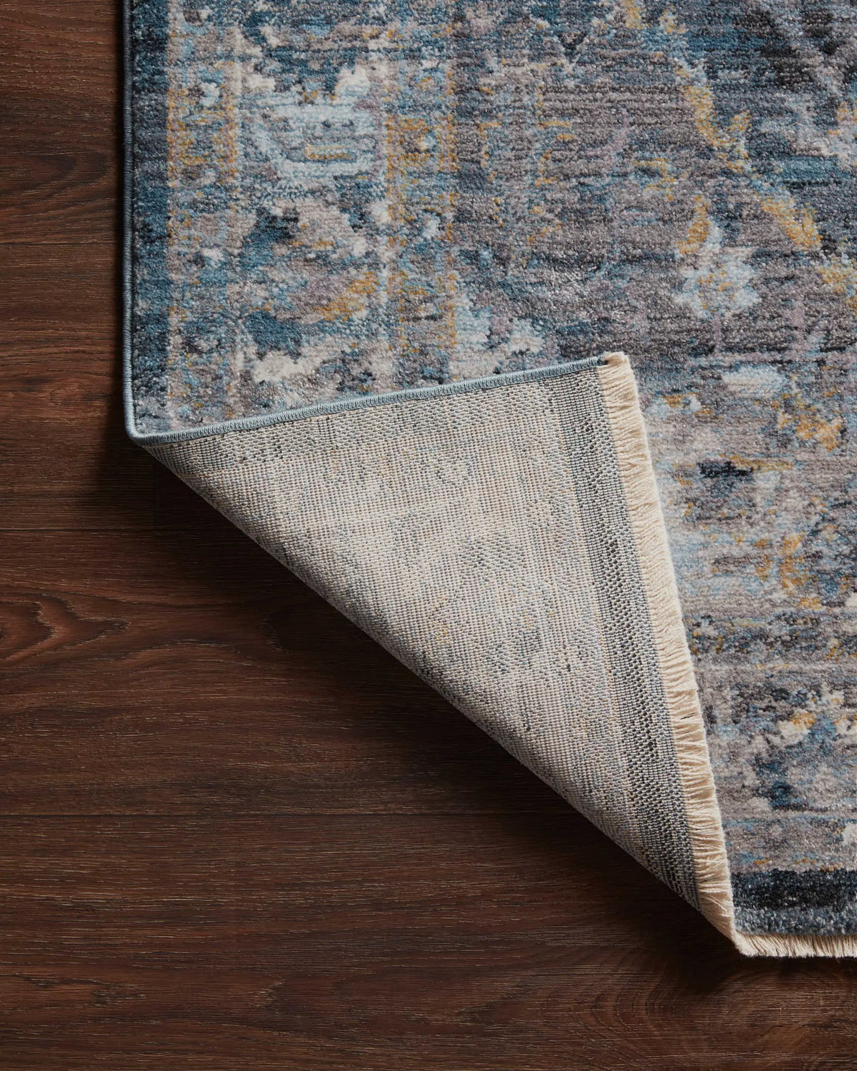 Samra SAM-01 Denim / Grey Area Rug by Loloi