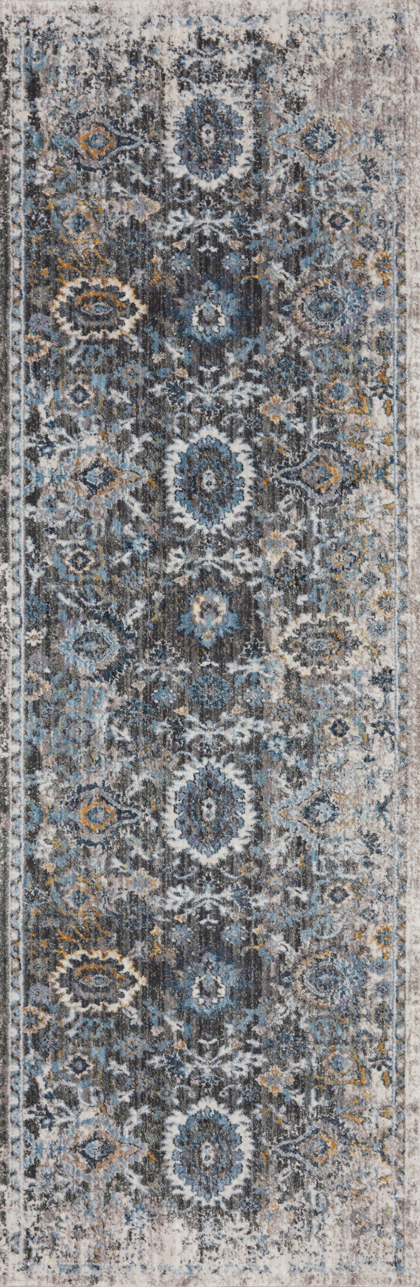 Samra SAM 02 grey multi area rug with subtle color accents, durable polypropylene Turkish rug for modern interiors