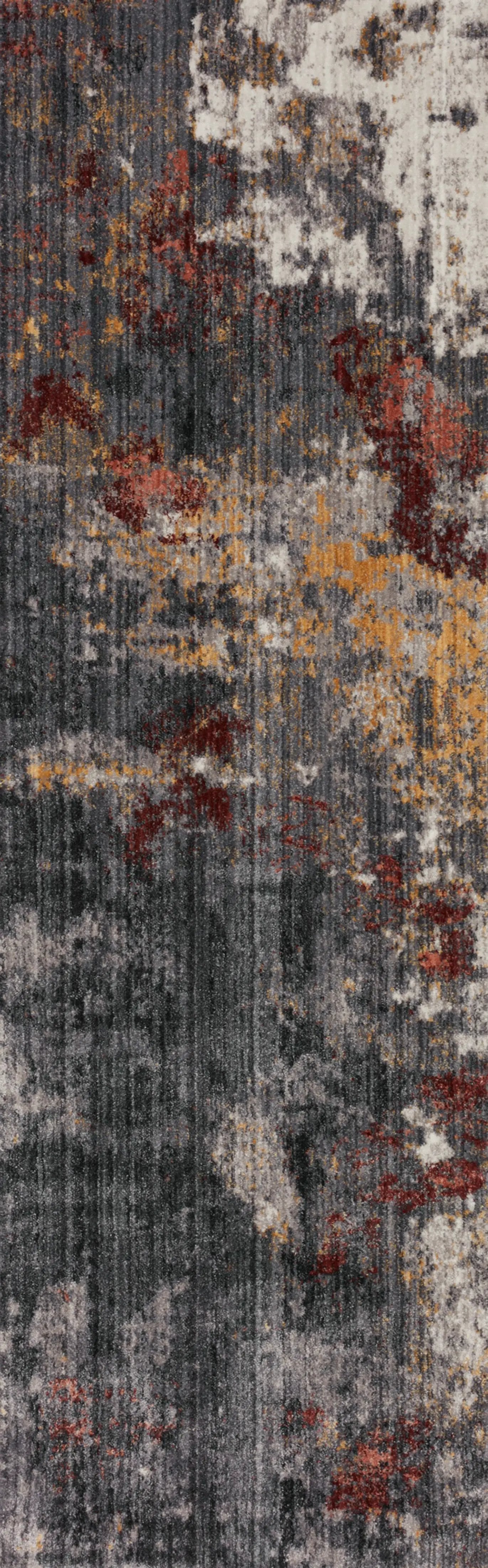 Samra SAM-03 Dk. Grey / Spice Area Rug by Loloi