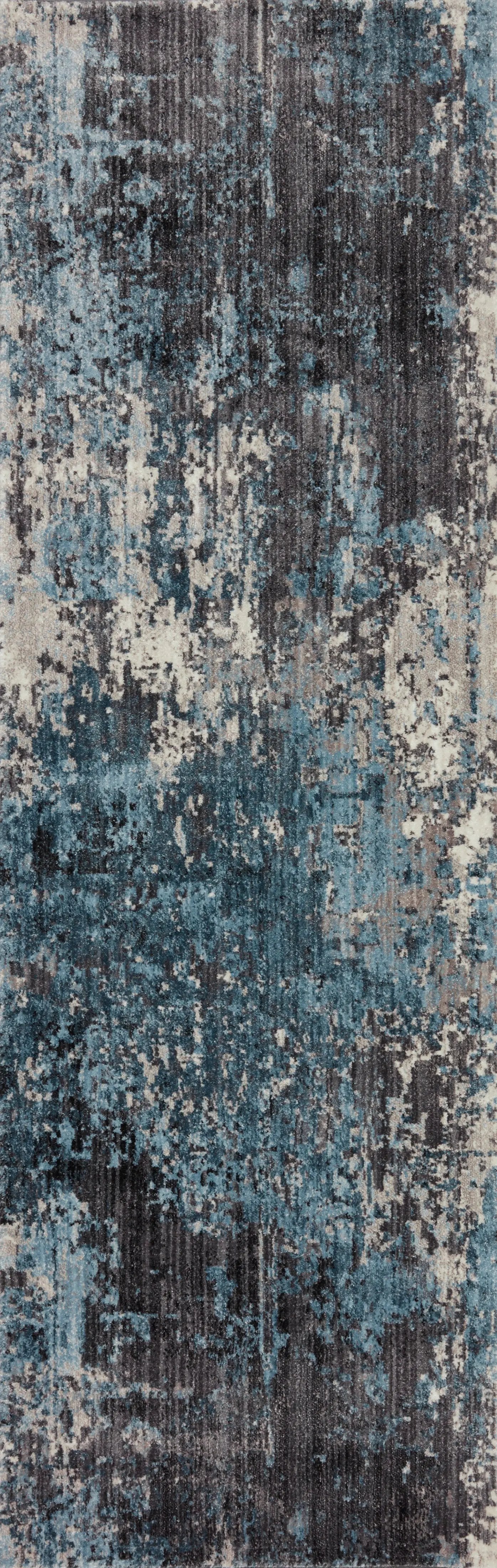 Samra SAM-06 Charcoal / Sky Area Rug by Loloi