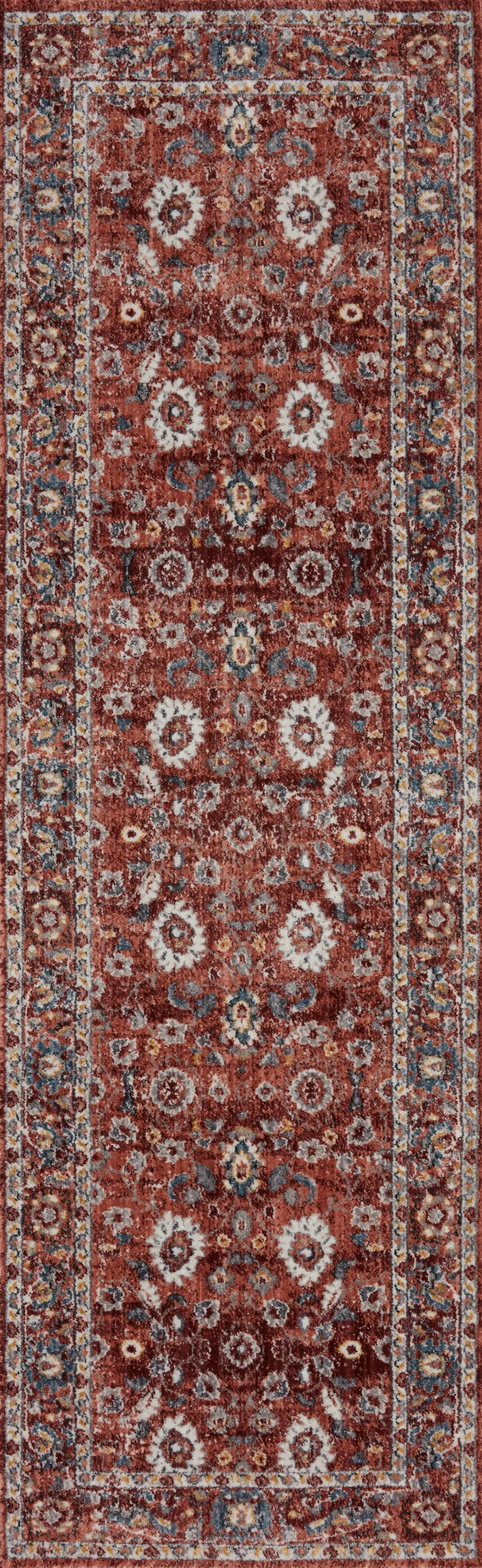 Samra SAM-07 Brick / Multi Area Rug by Loloi