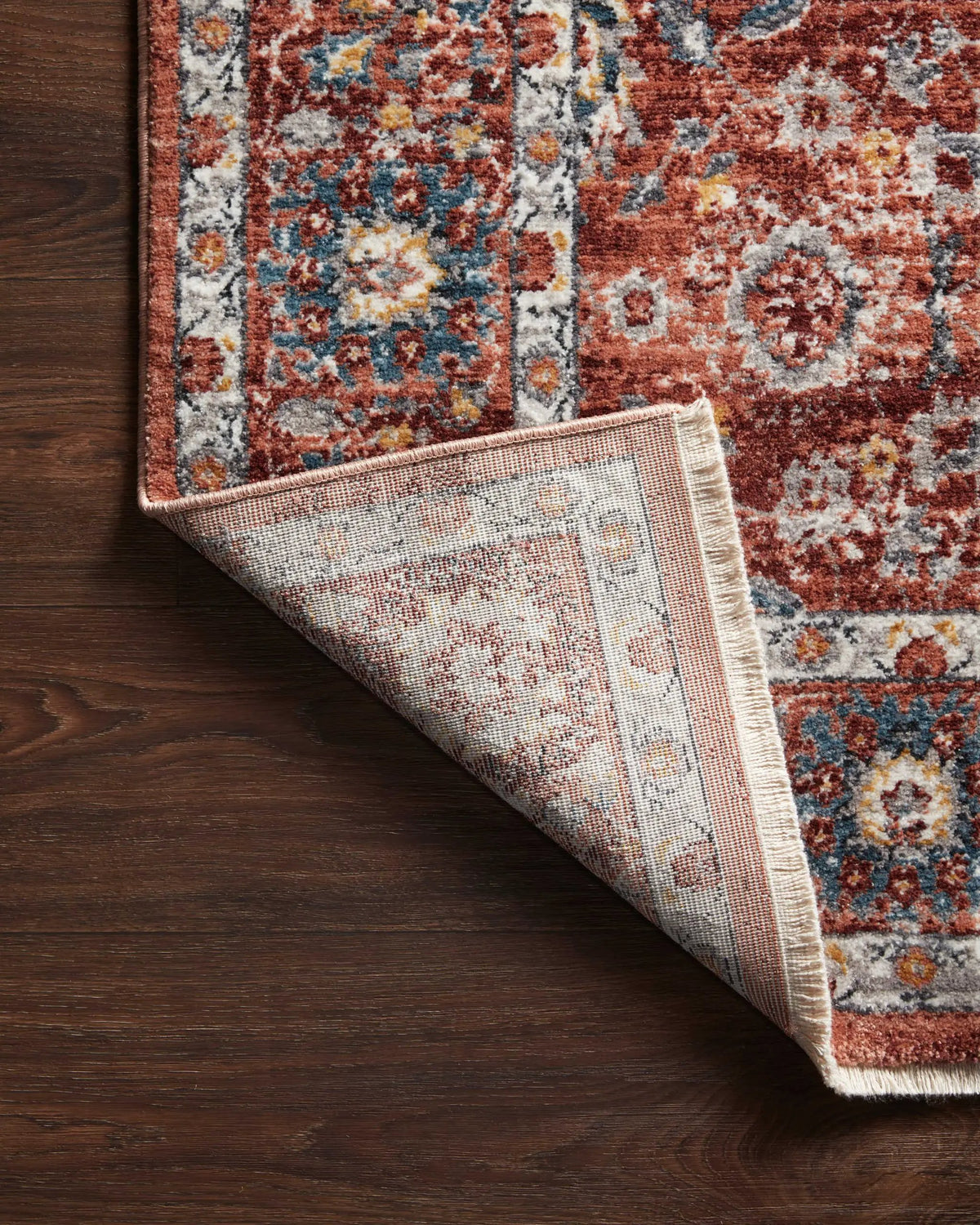 Samra SAM-07 Brick / Multi Area Rug by Loloi