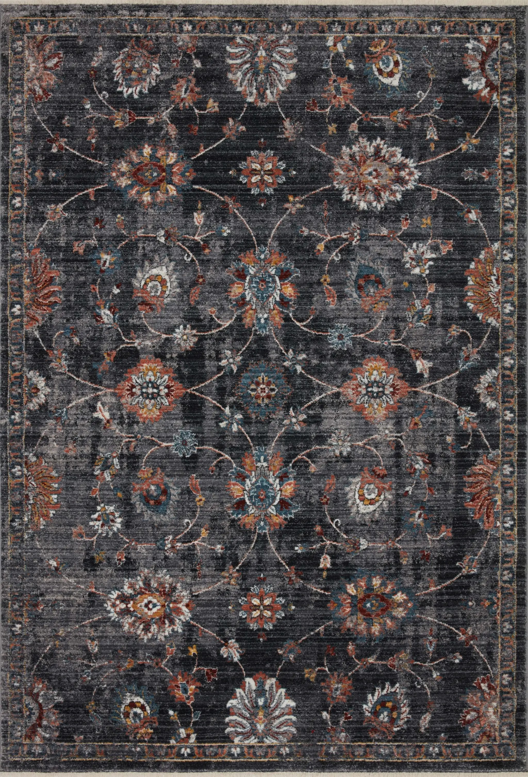 Samra SAM-08 Charcoal / Multi Area Rug by Loloi